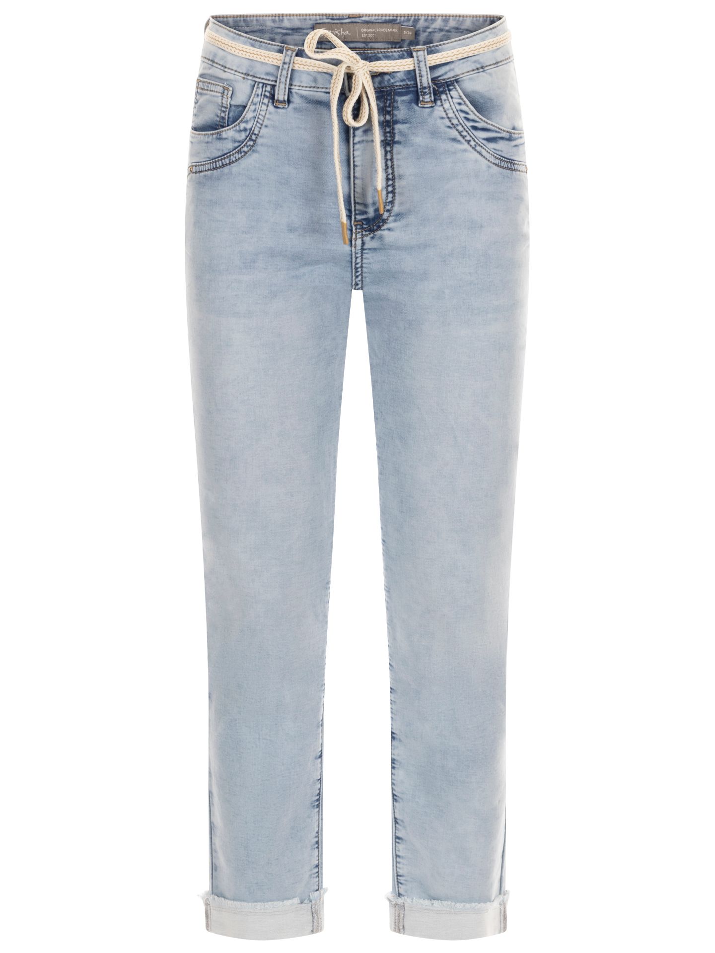 Geisha Slim Fit Jeans Helen 7/8 Blauw 00082889-500