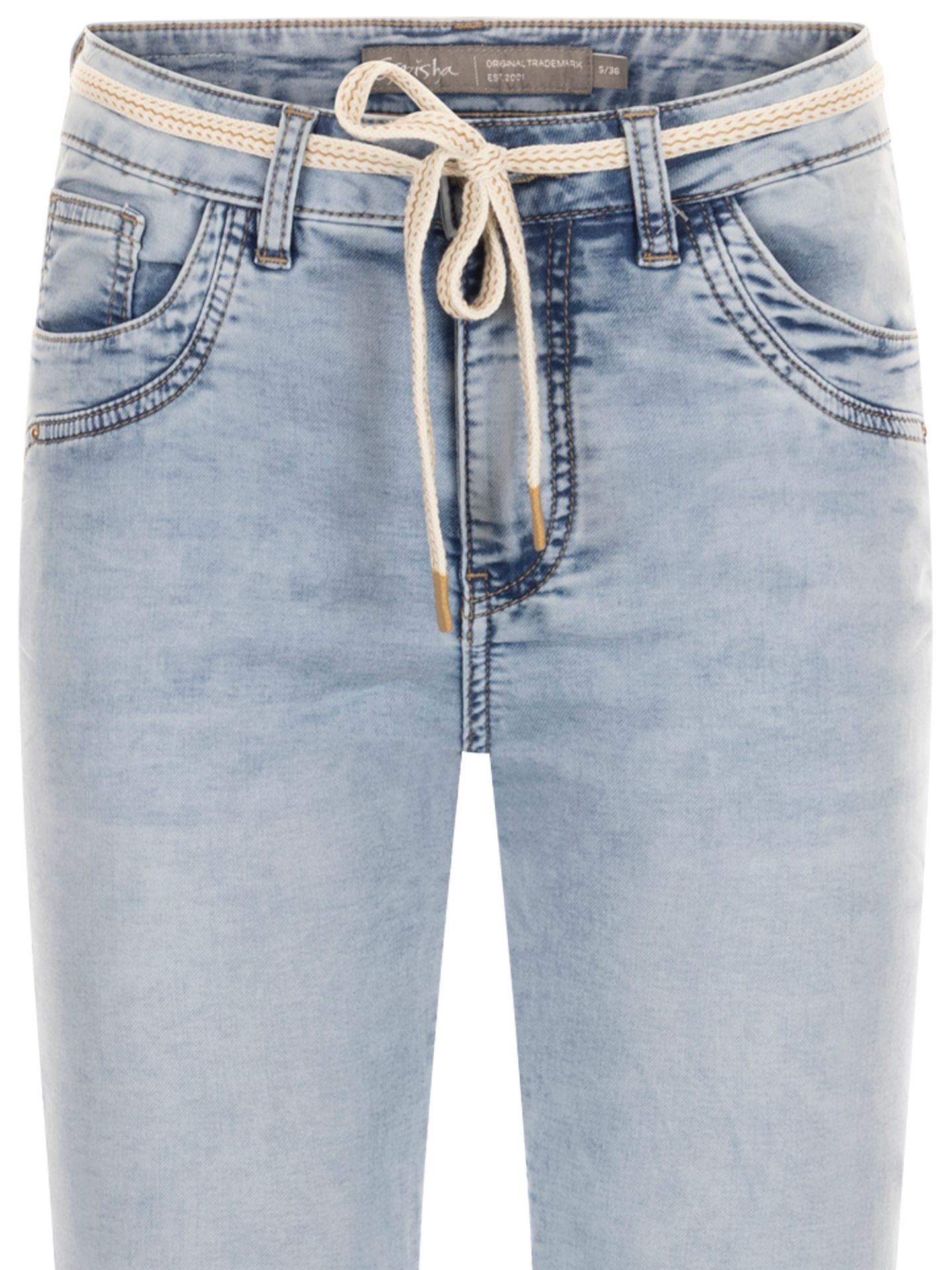 Geisha Slim Fit Jeans Helen 7/8 Blauw 00082889-500