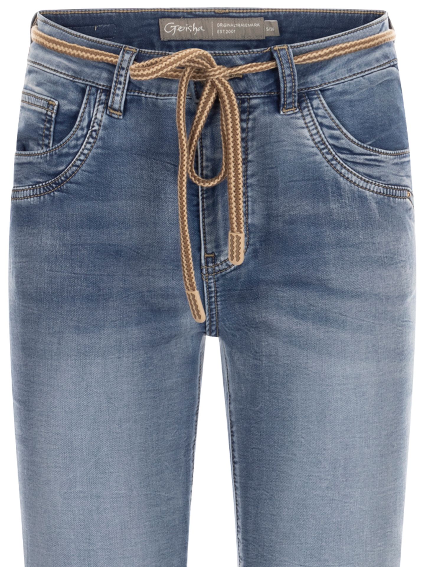 Geisha Slim Fit Jeans Helen 7/8 Blauw 00082889-800