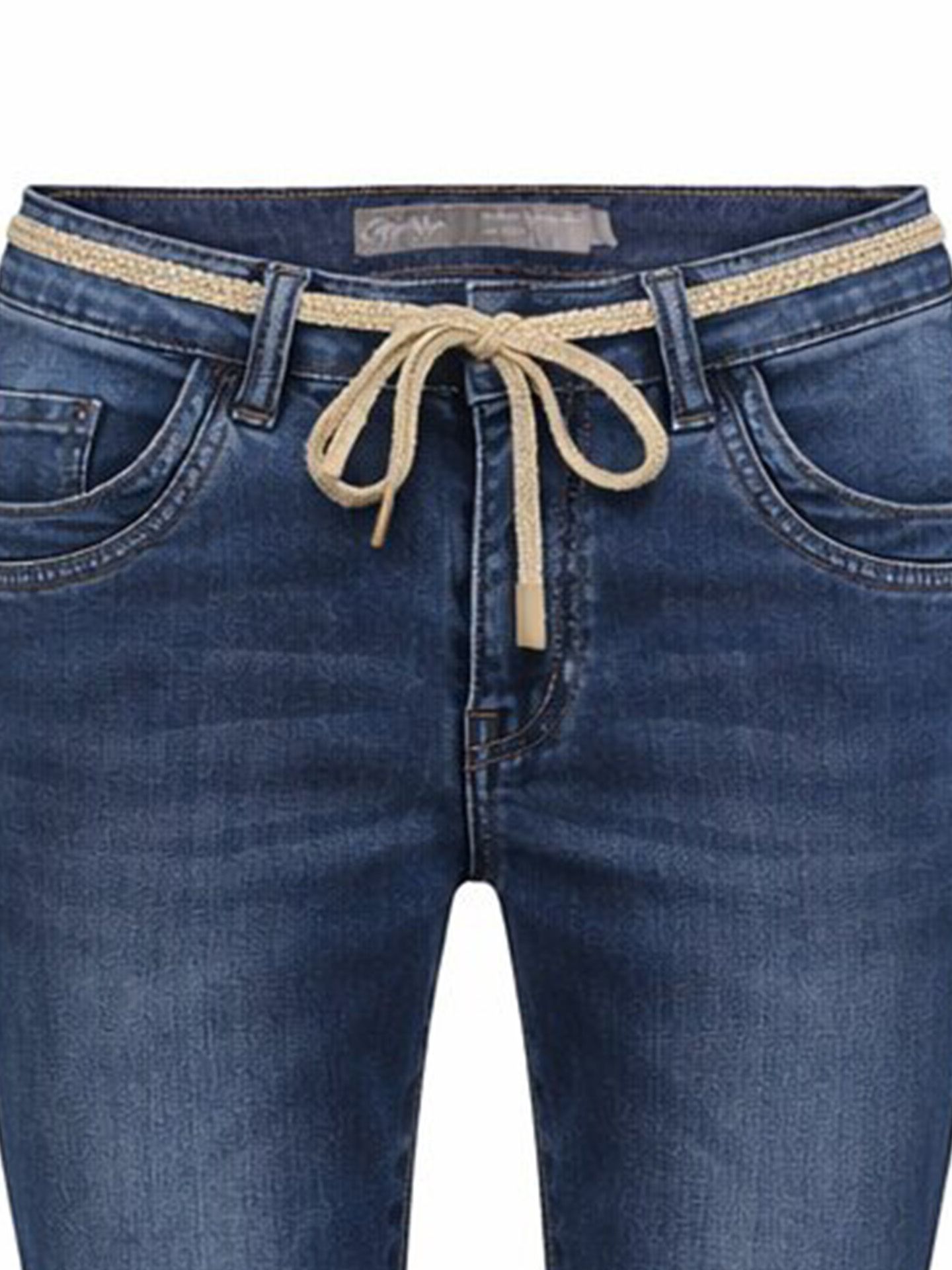 Geisha Slim Fit Jeans Emma 3/4 Blauw 00082891-780
