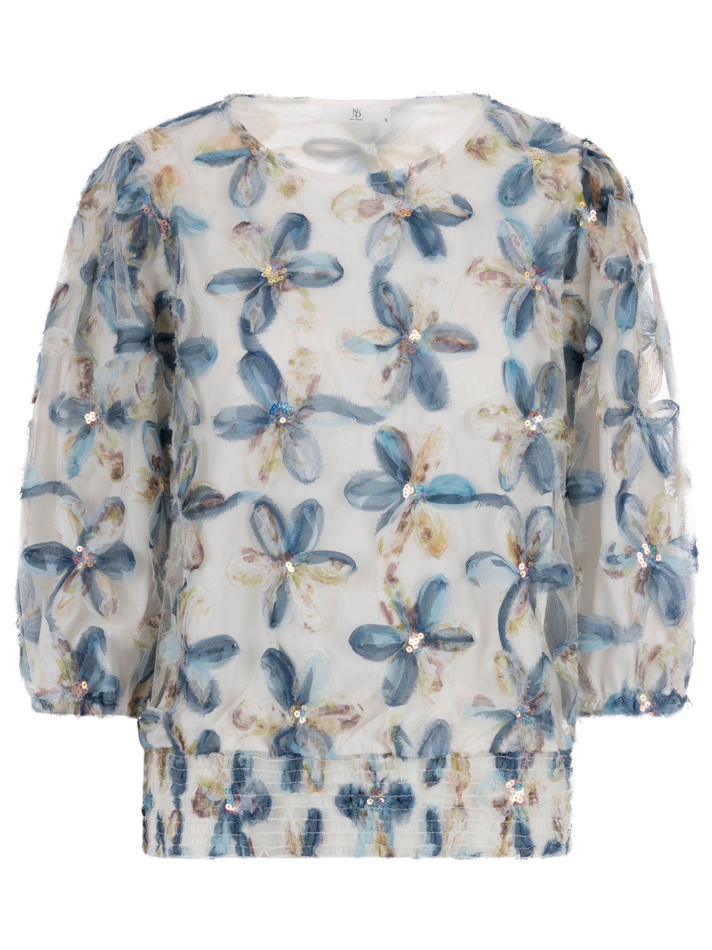 NED Blouse Lucea Blauw 00082964-1350