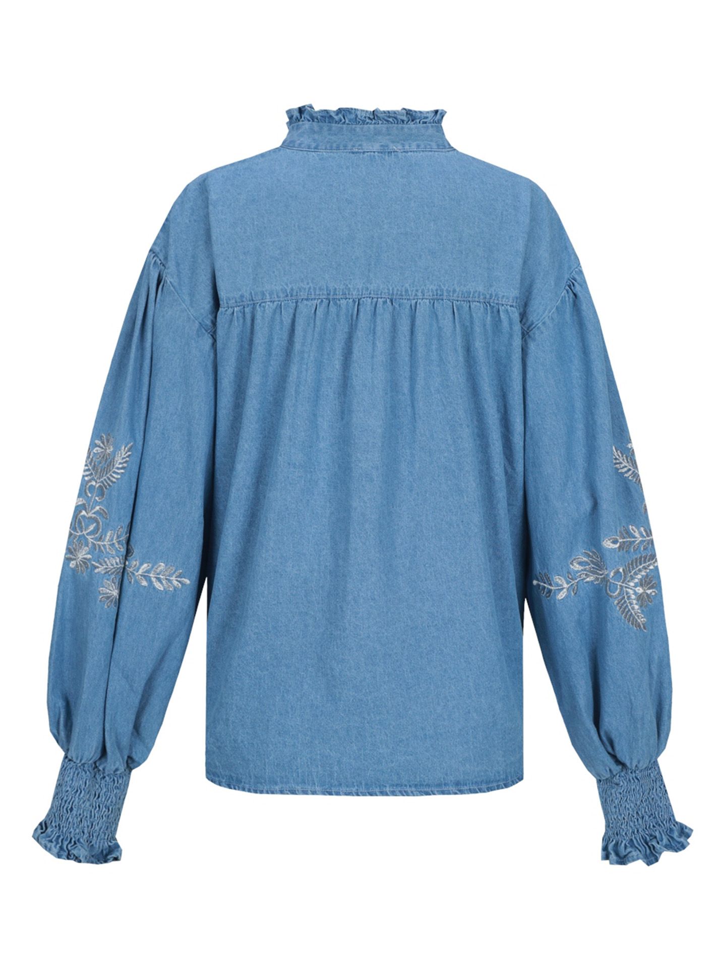 C&S The Label Blouse Liora Blauw 00083004-500
