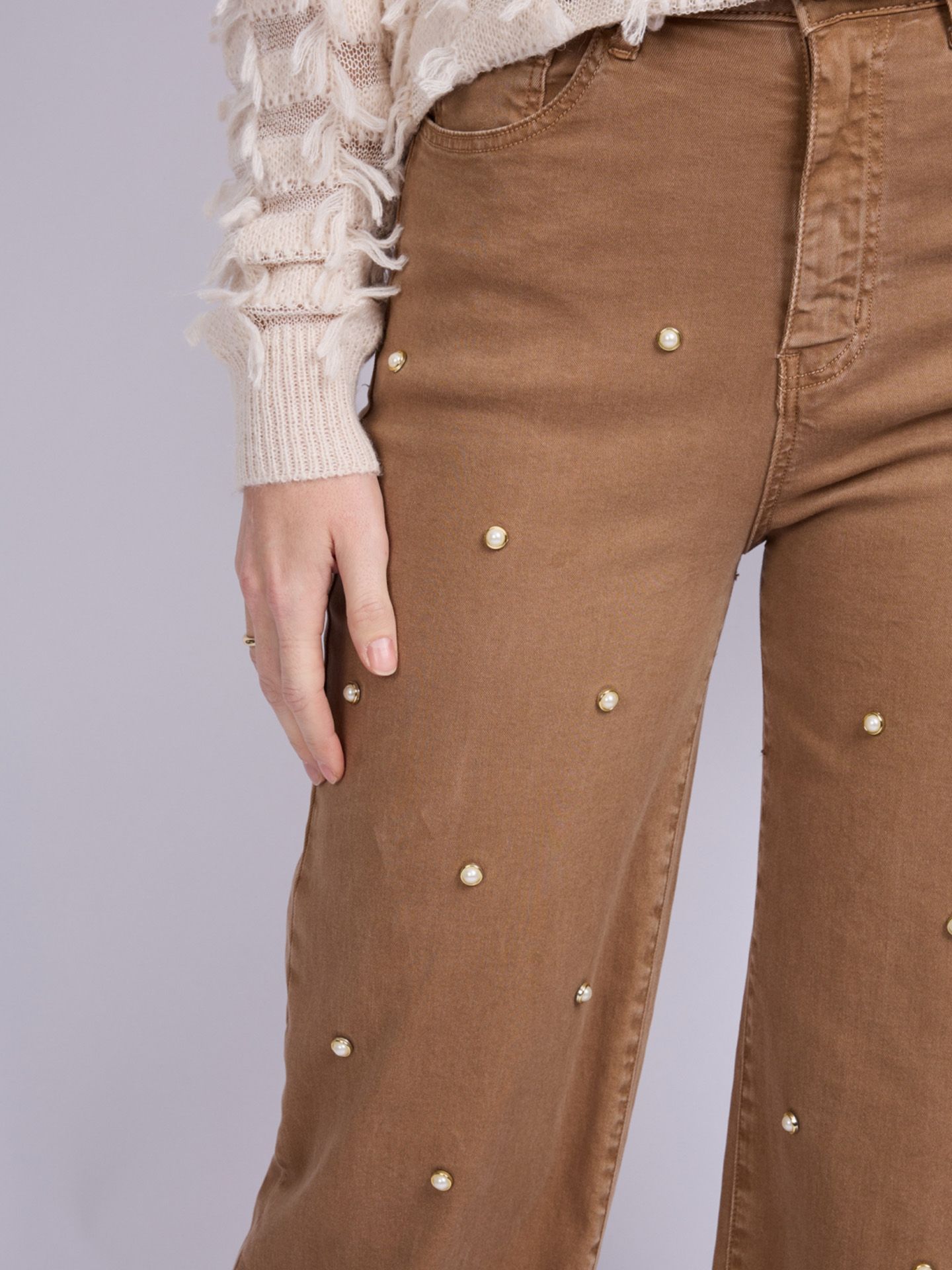 C&S The Label Straight Jeans Parisa Camel 00083009-5300