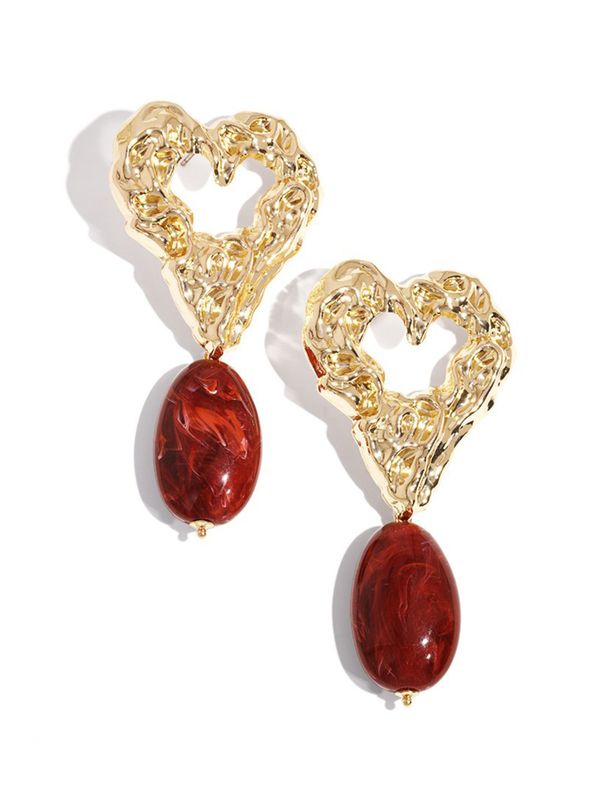 Schijvens mode Oorbellen Maya Rood 2900079342019