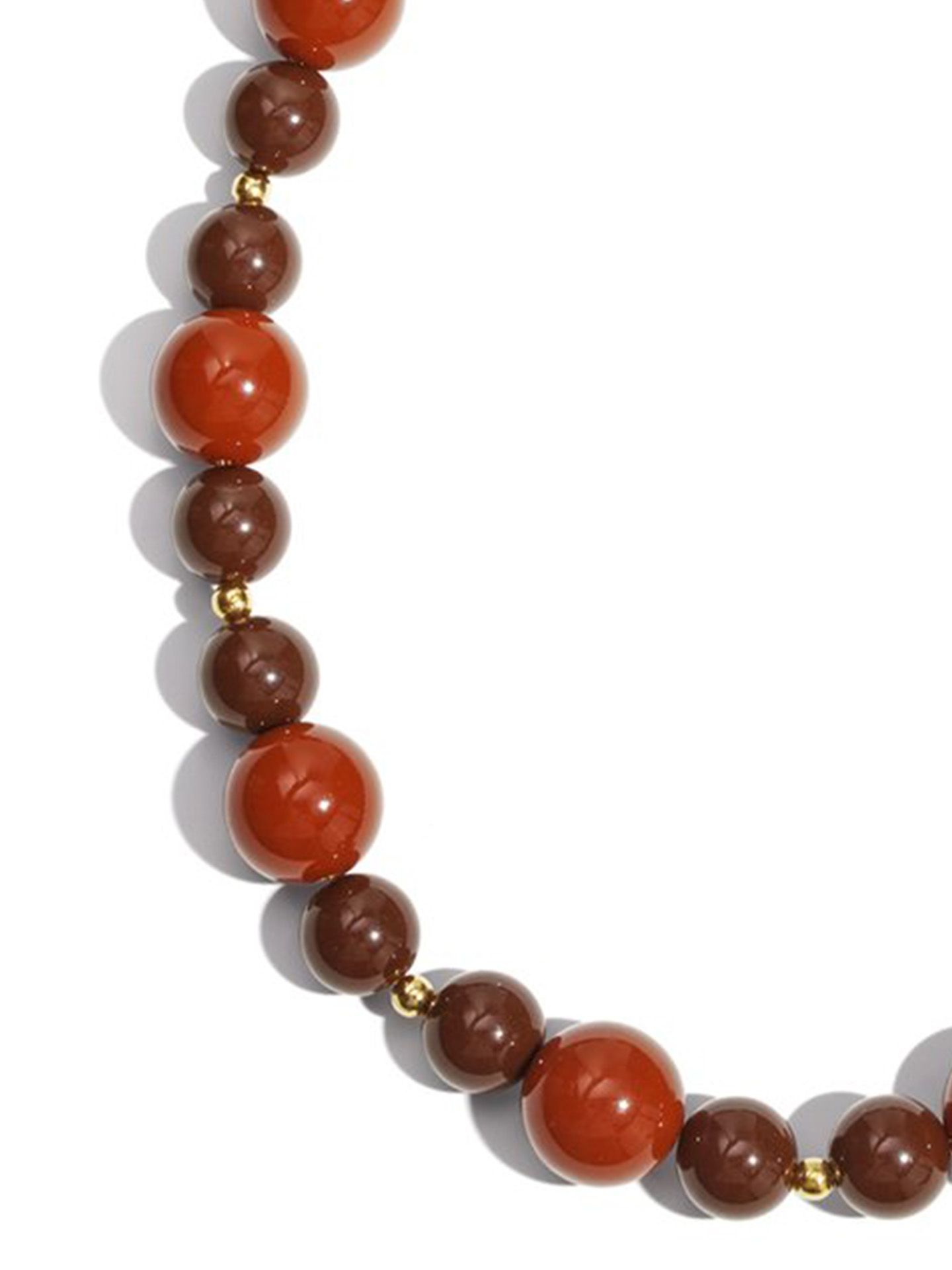 Schijvens mode Ketting Marloes Bruin 00083033-5800