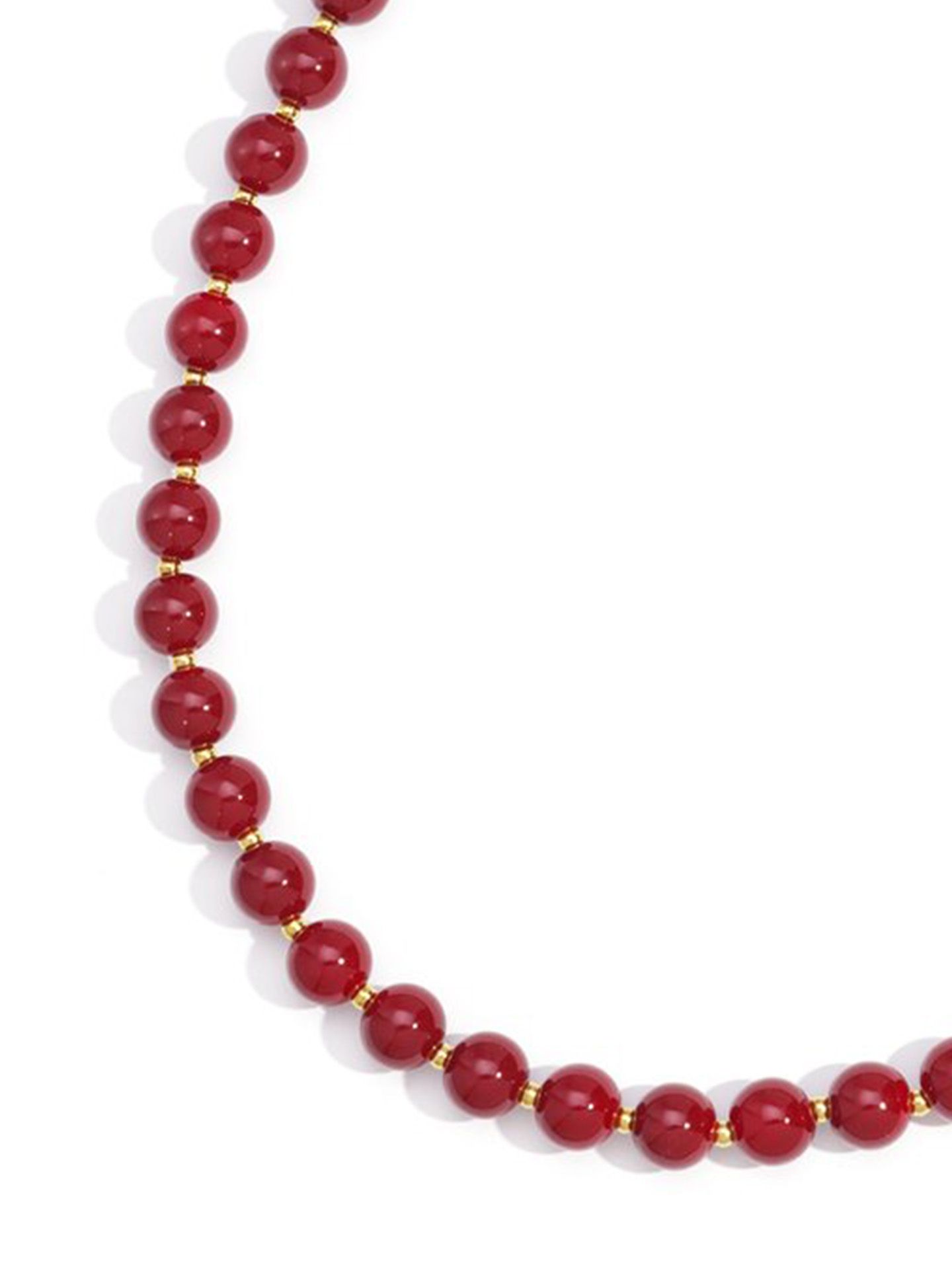 Schijvens mode Ketting Maan Rood 00083035-3600