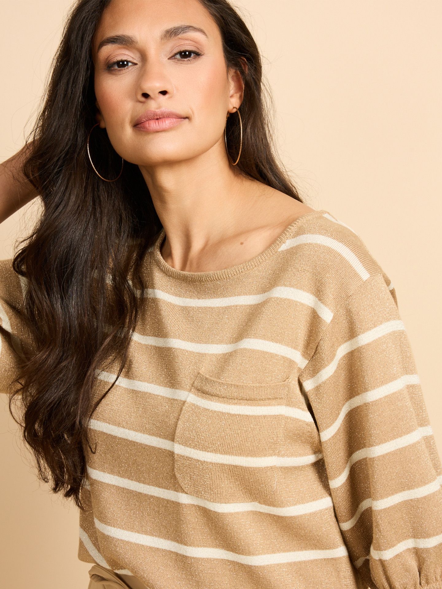 G-Maxx T-shirt Genoveva Camel 00083047-5300