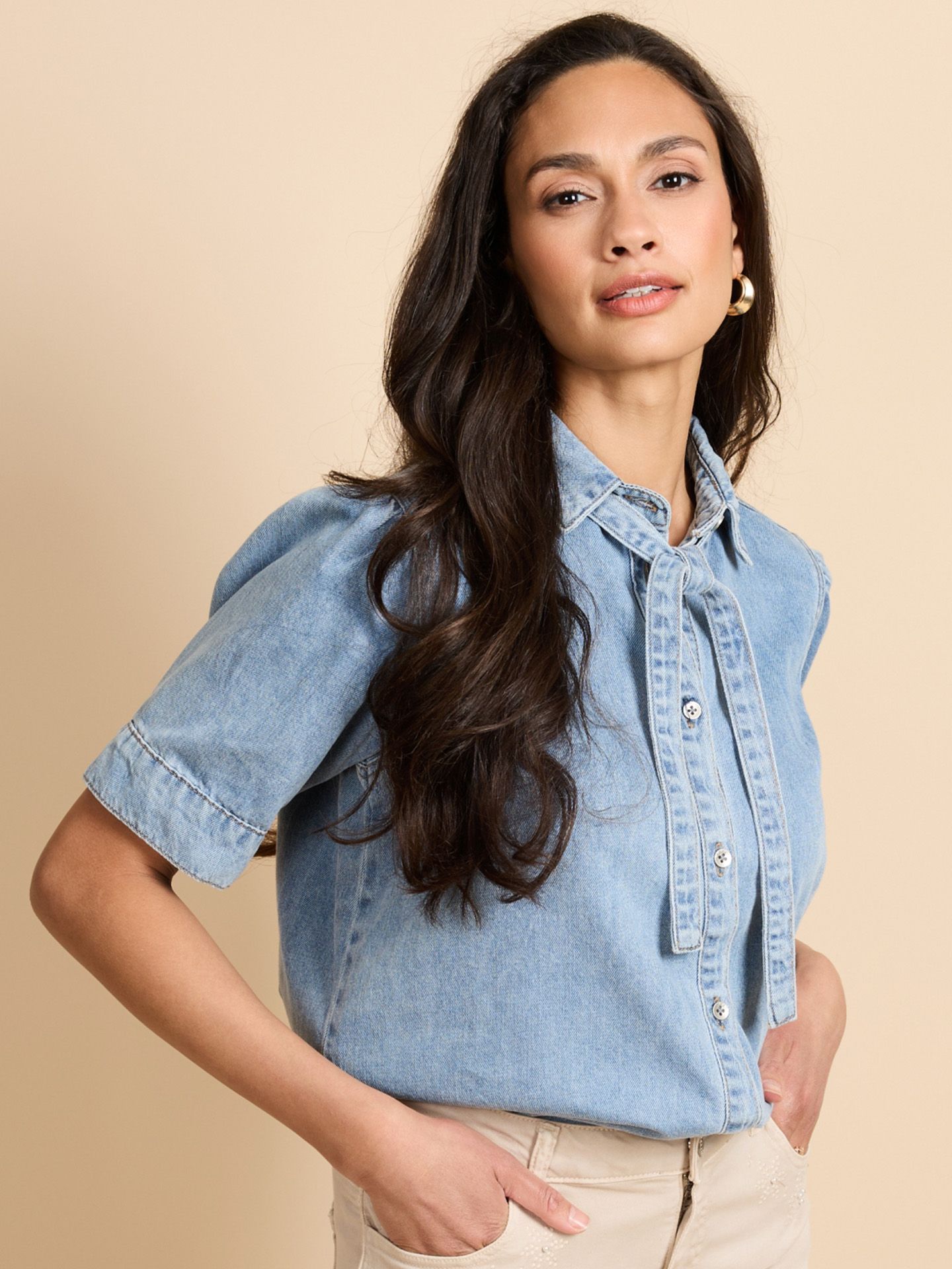 G-Maxx Blouse Toni Blauw 00083051-500