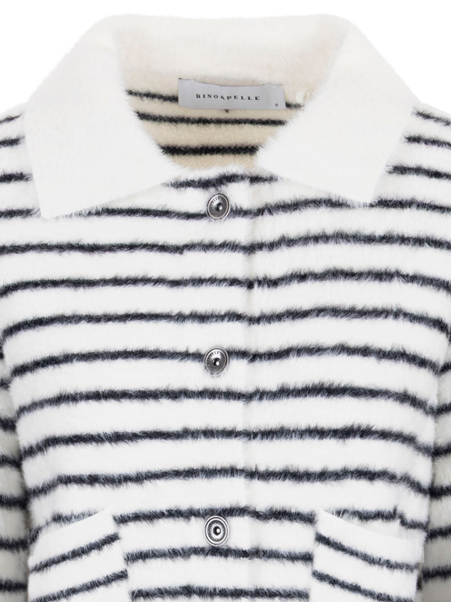 Rino & Pelle Vest Bubbly Zwart-wit 00083103-7800