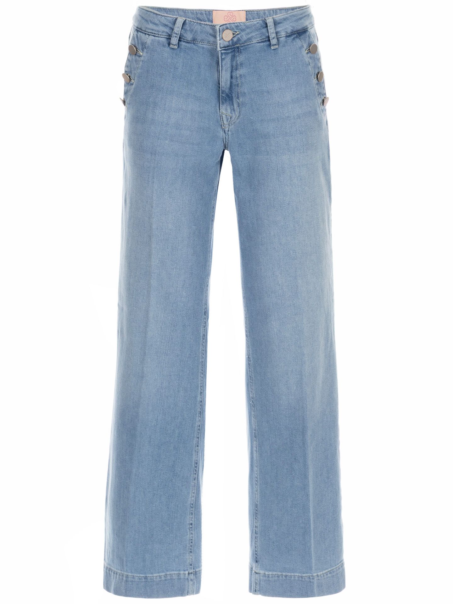 Para Mi Straight Jeans Eve Button Blauw 00083114-500