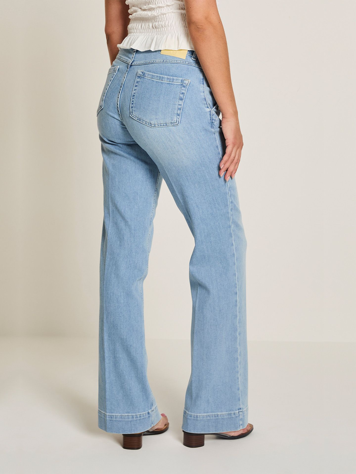Para Mi Jeans Eve Button Blauw 00083114-500