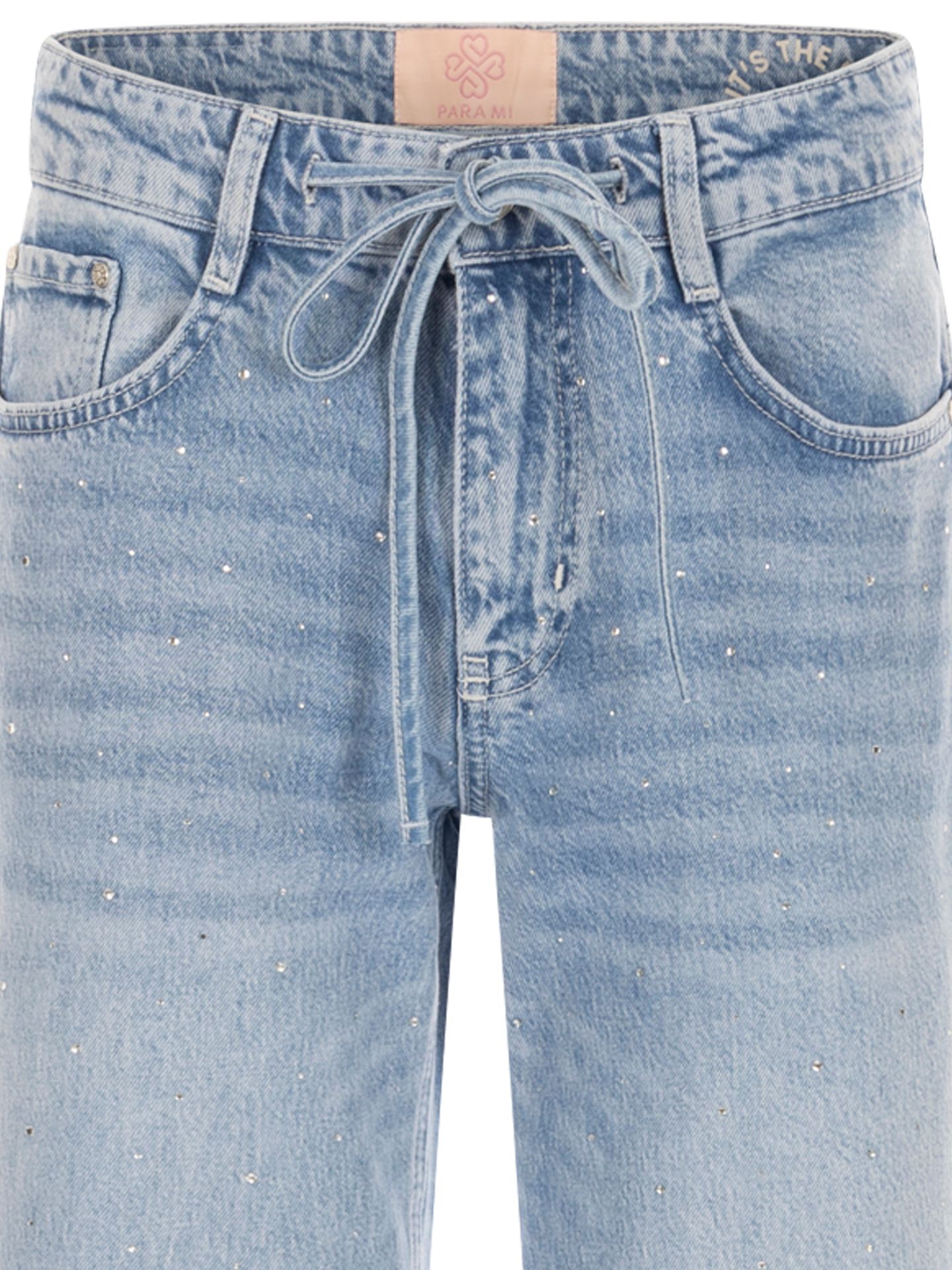 Para Mi Wide Jeans Mira Sparkle Blauw 00083115-500