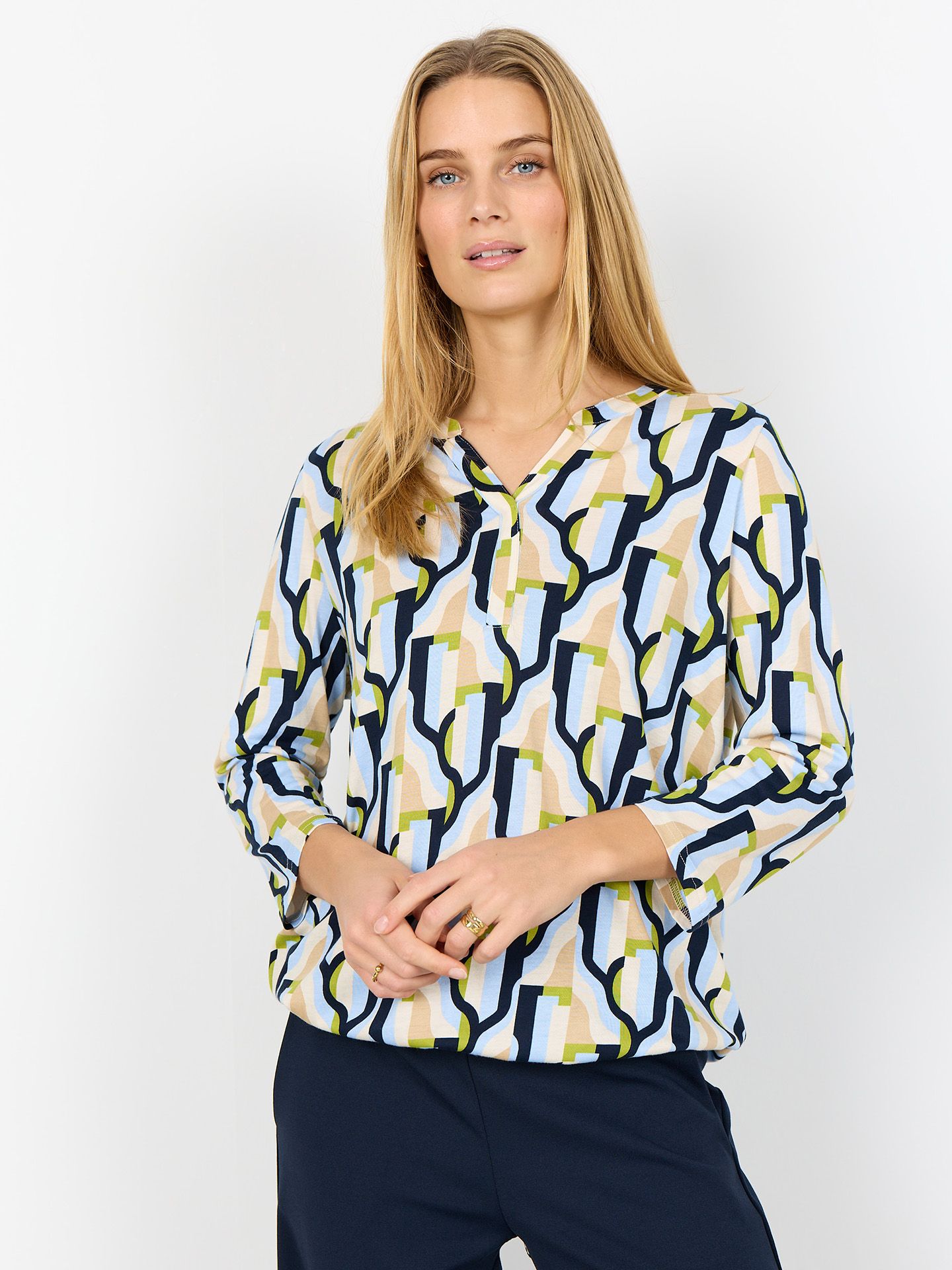 Soyaconcept T-Shirt Felicity Blauw 00083153-1600