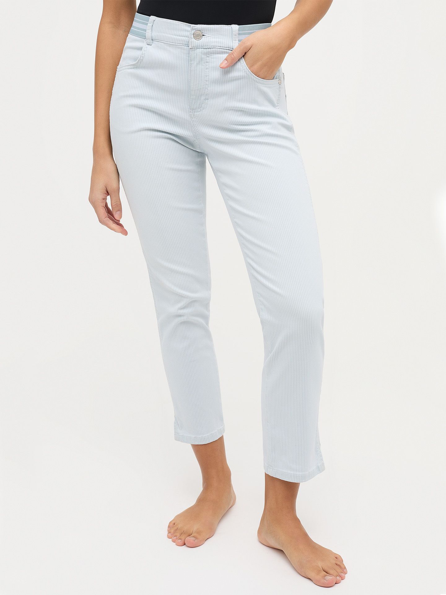 Angels Slim Fit Jeans Cira Sporty 7/8 Blauw 00083205-1600