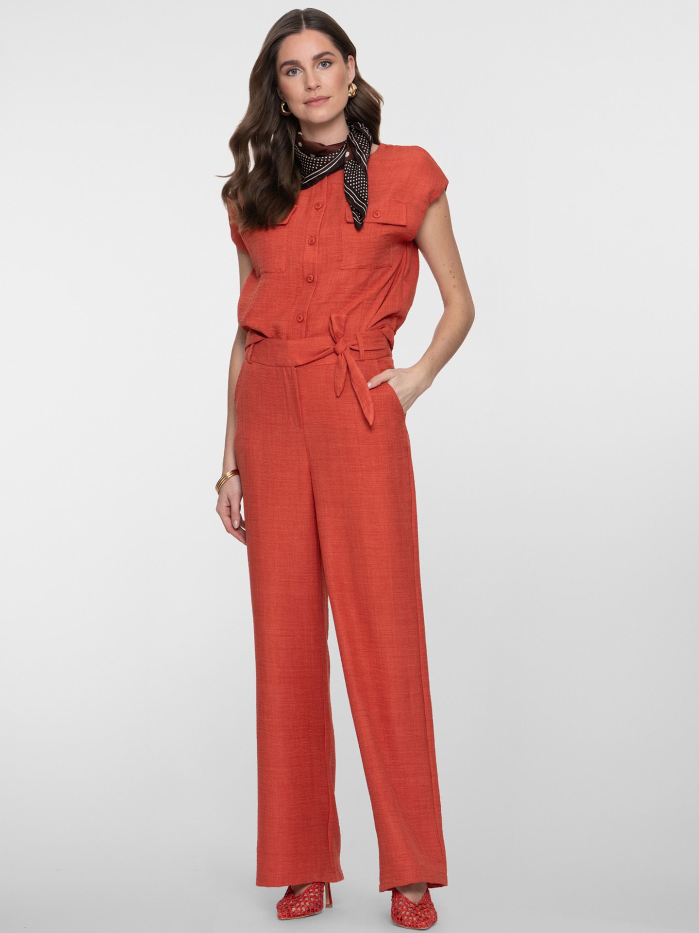 Geisha Pantalon Mirthe Rood 00083234-3350