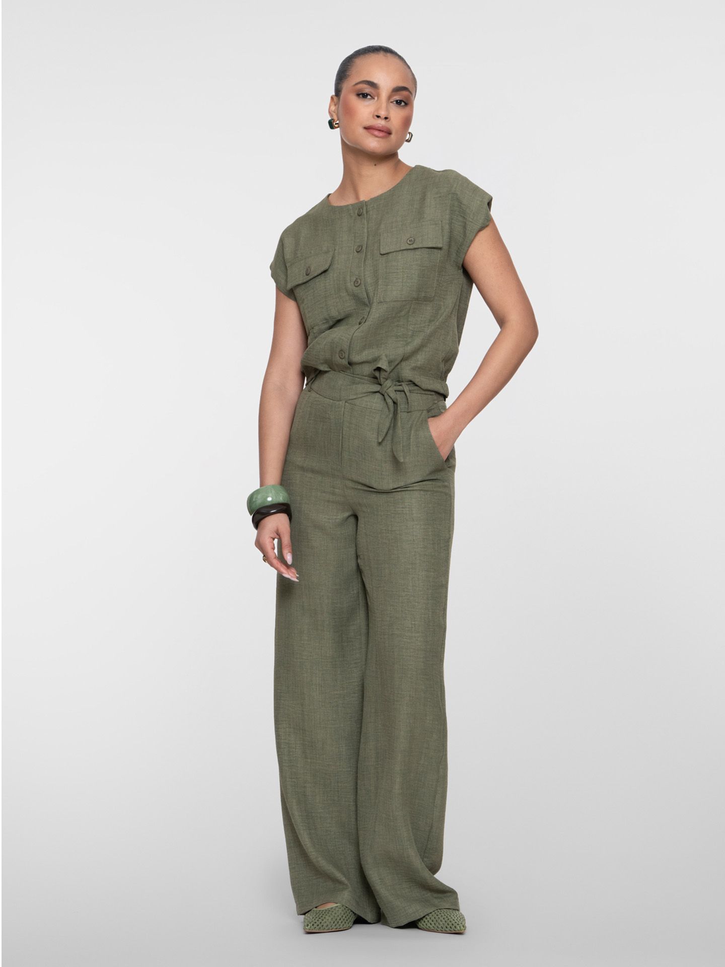 Geisha Pantalon Mirthe Groen 00083234-6310