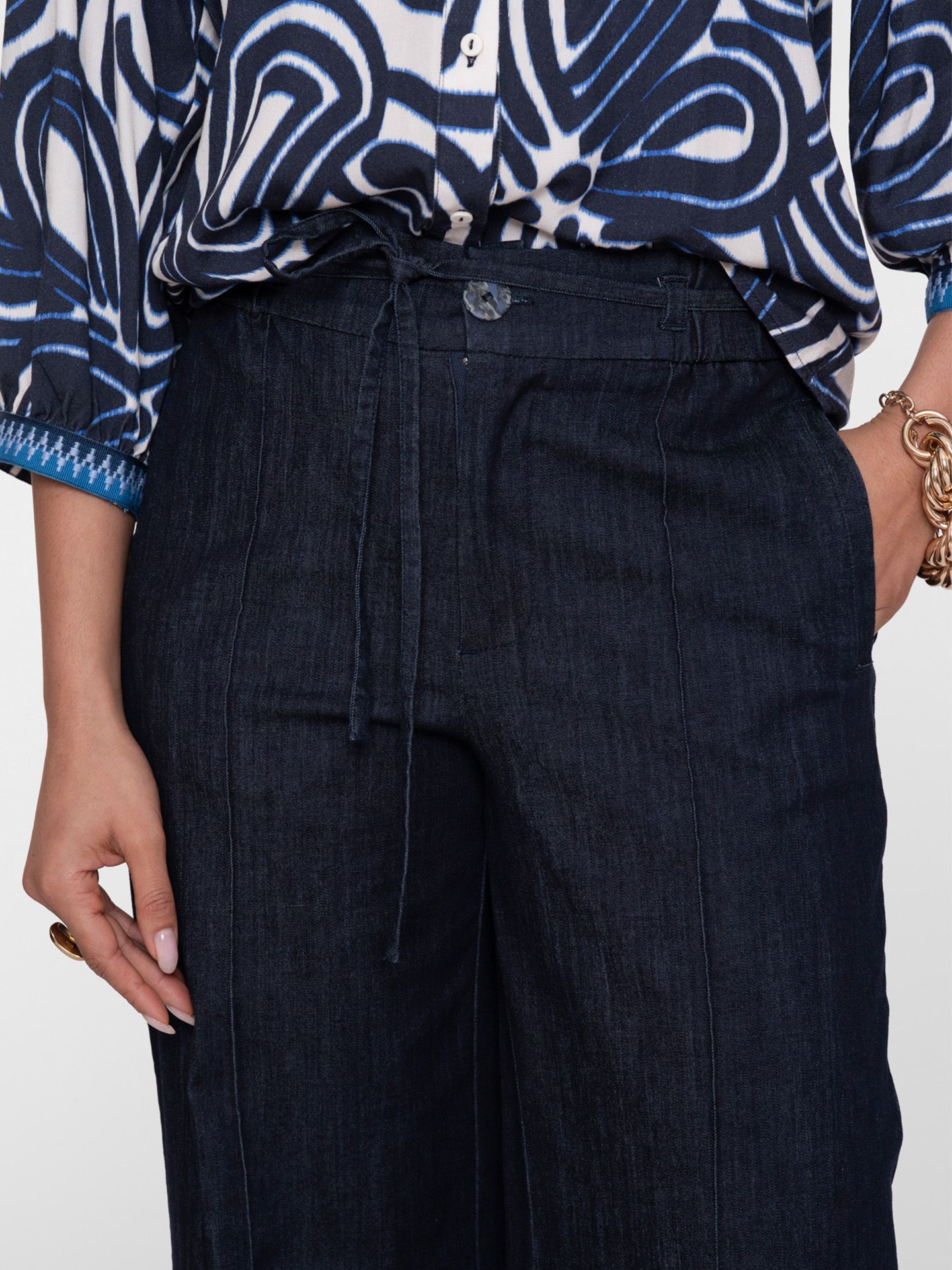 Geisha Straight Jeans Puck Blauw 00083243-581