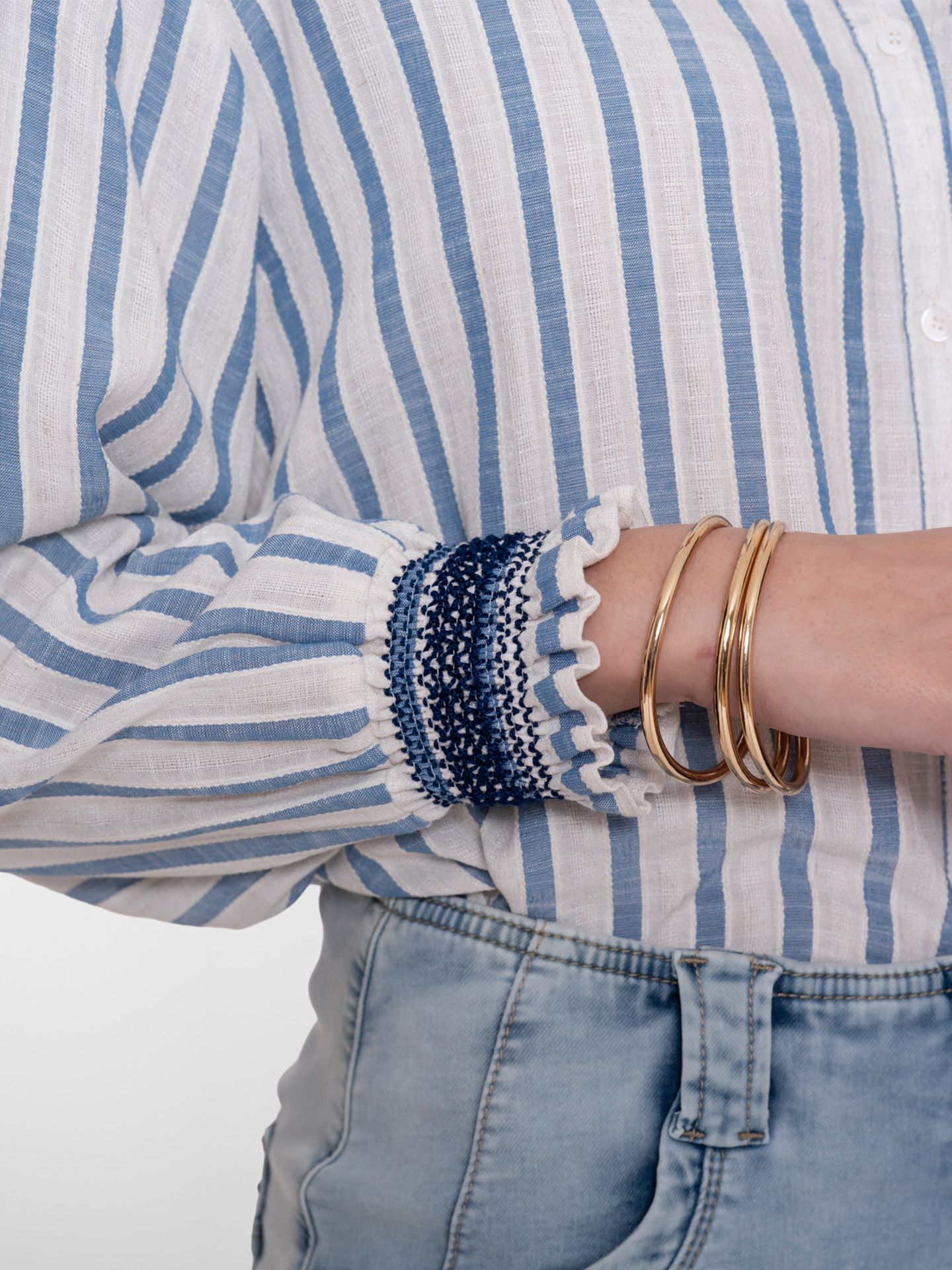 Geisha Blouse Kim Blauw 00083252-1600