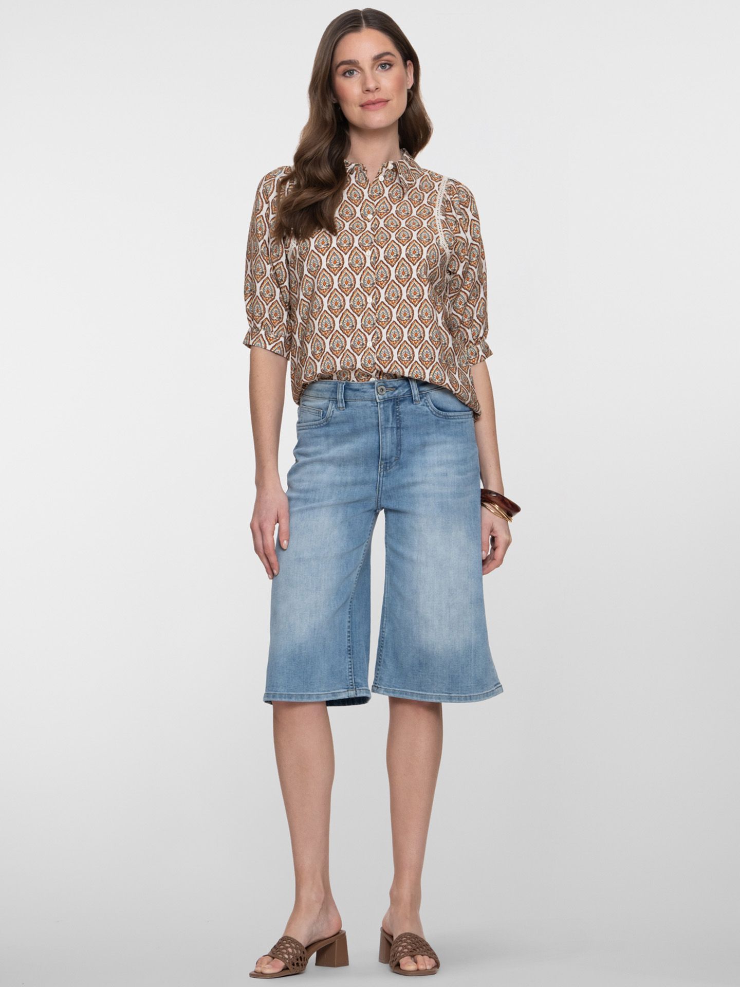 Geisha Wide Fit Jeans Honda Blauw 00083269-800