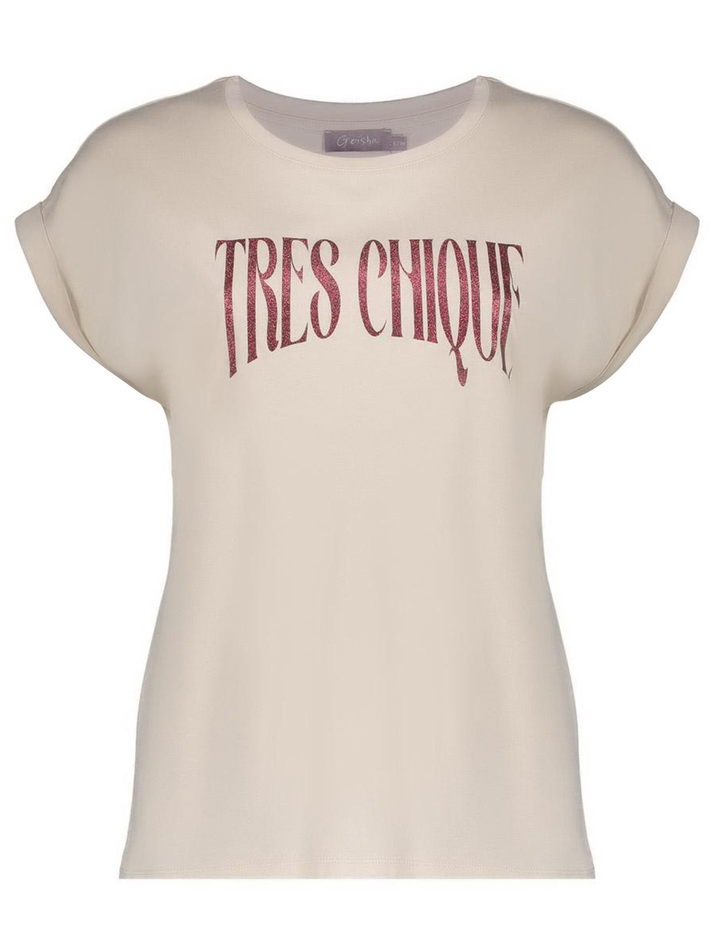 Geisha T-shirt Tres Chique Beige 00083272-5100