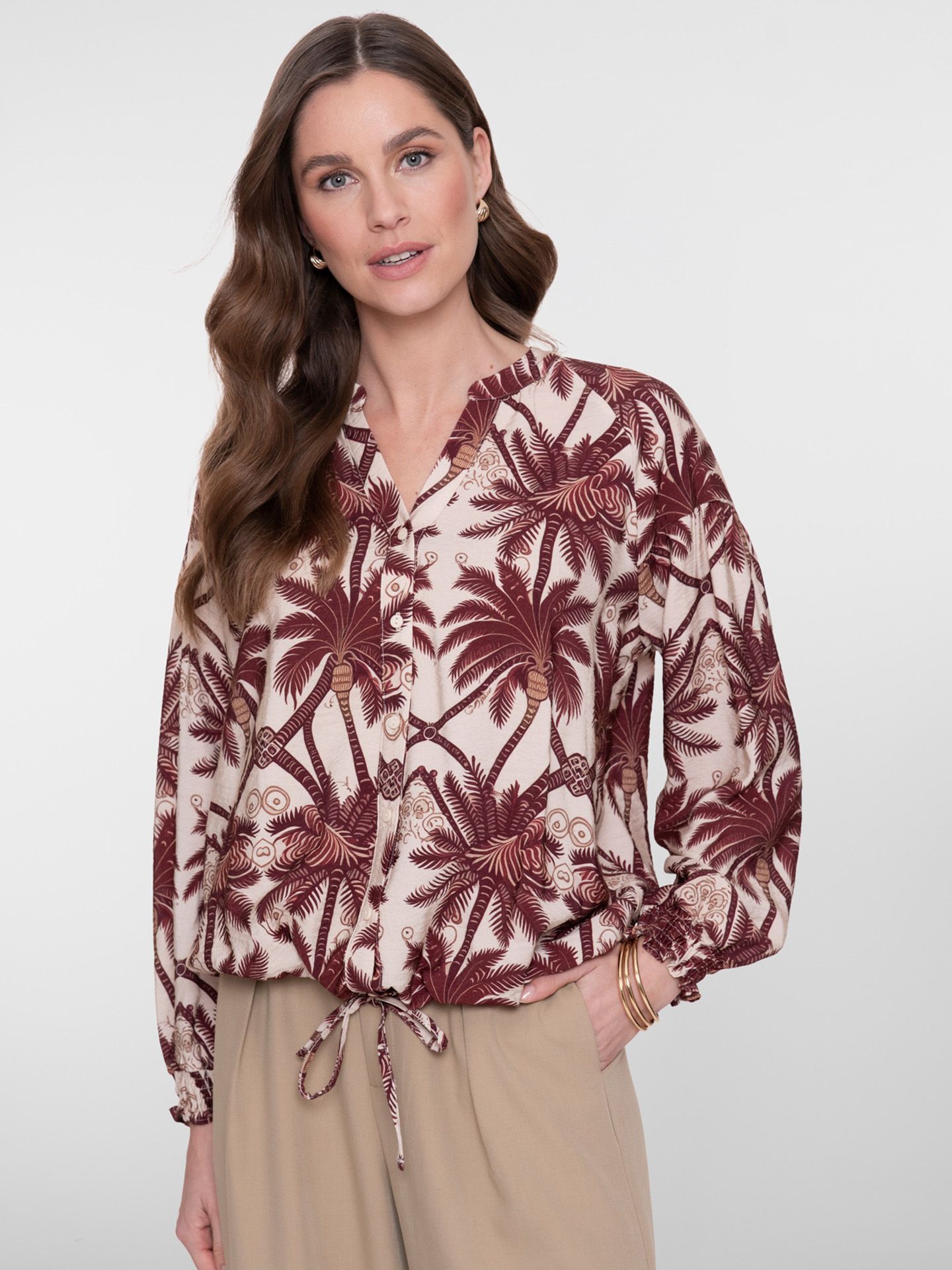 Geisha Blouse Lia Paars 00083280-4100