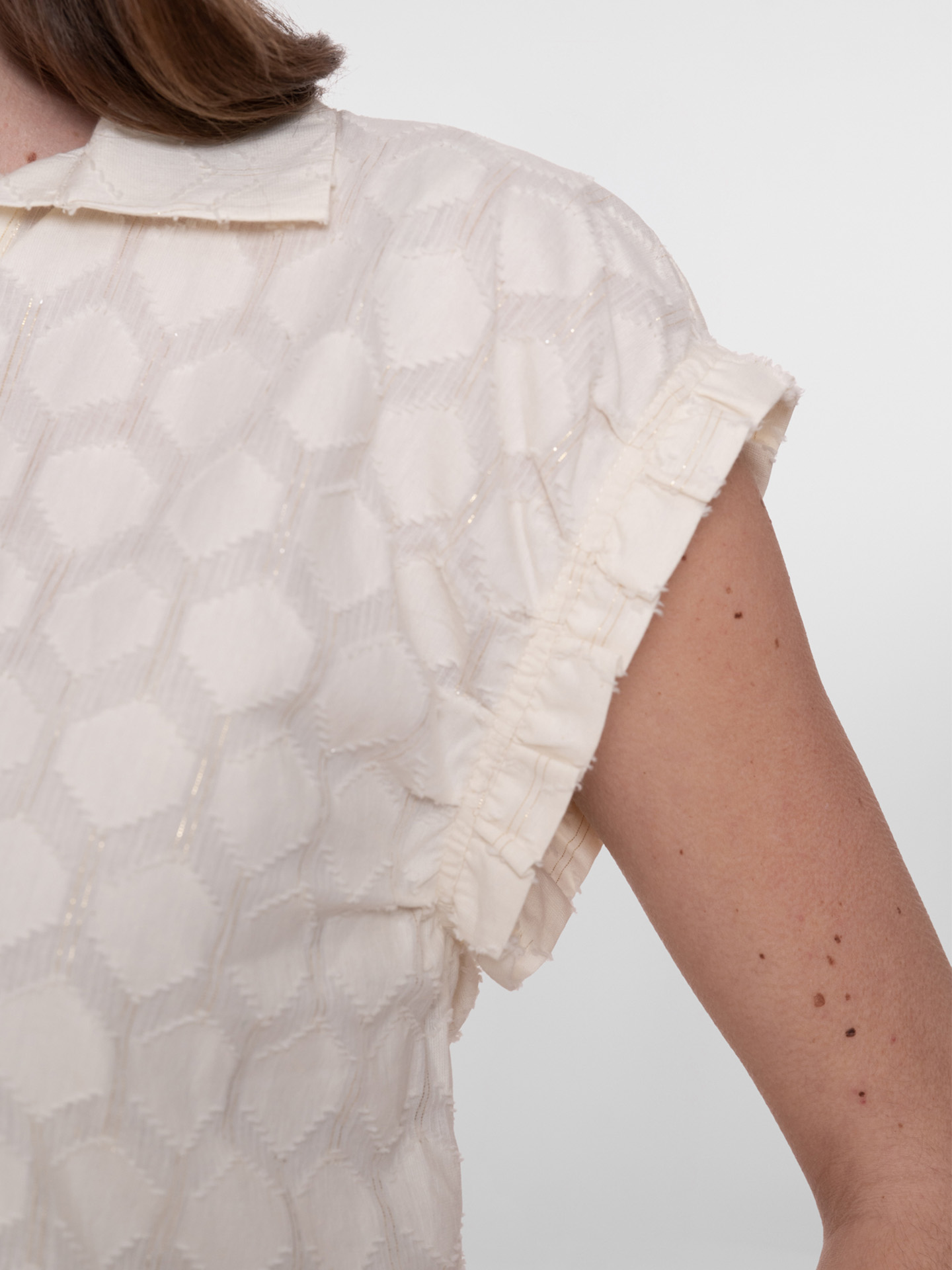 Geisha Blouse Gabrielle Off white - Schijvens Mode