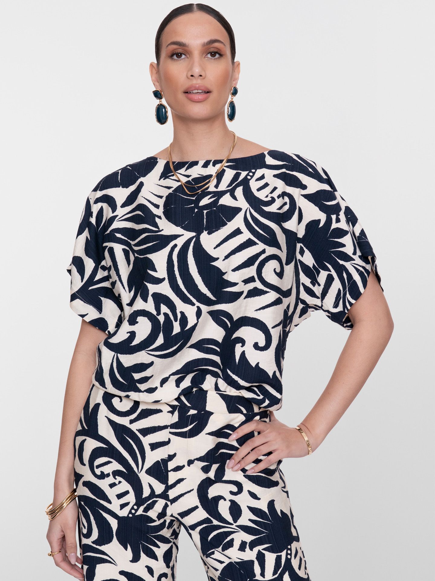 Geisha T-shirt Natasha Blauw 00083282-1500