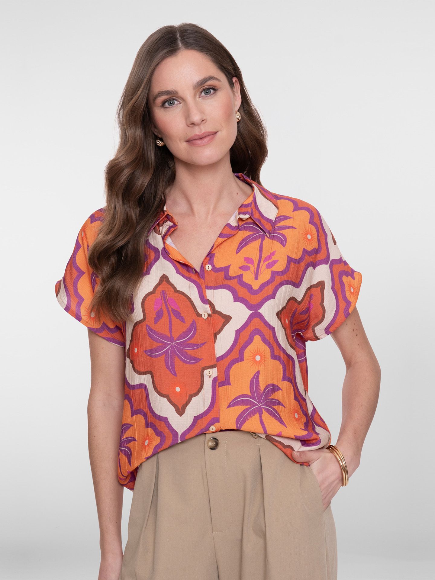 Geisha Blouse Maxine Rood 00083285-3350