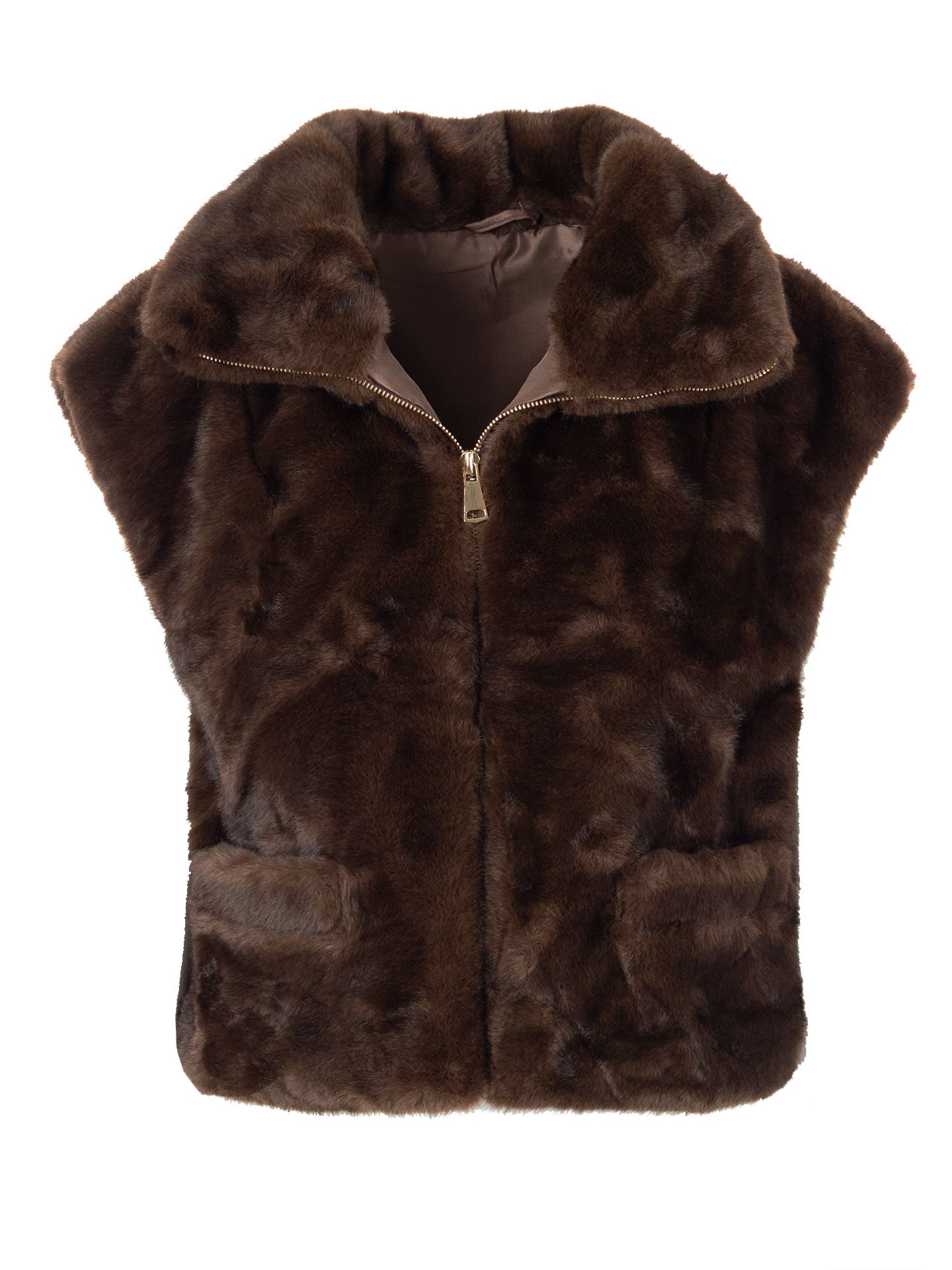 Schijvens mode Gilet Jooske Bruin 00083301-5800
