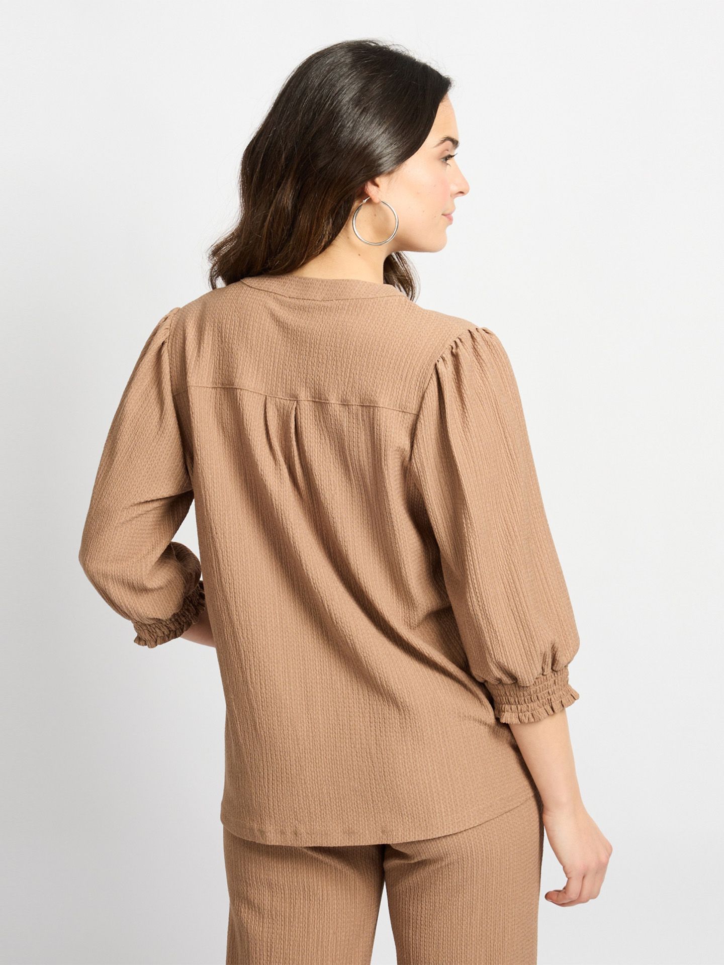 C&S The Label Blouse Laila Taupe 00083316-5510
