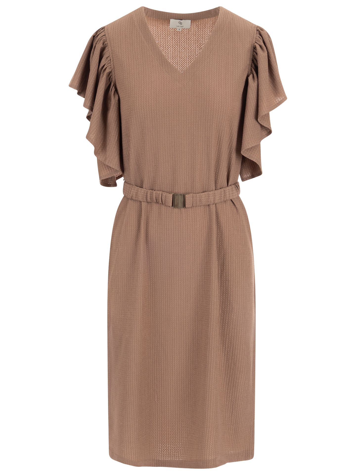 C&S The Label Jurk Daisy Taupe 00083319-5510