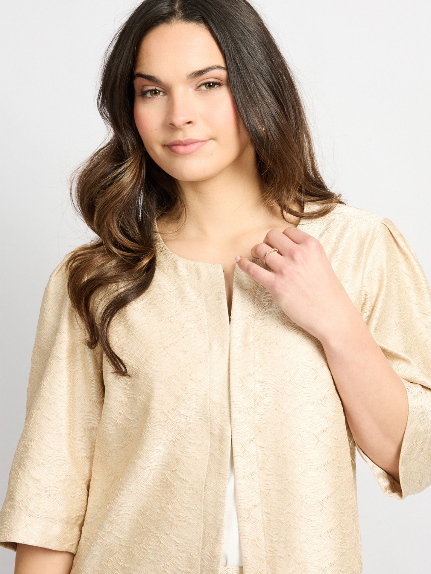 C&S The Label Vest Josephine Beige 00083322-5201