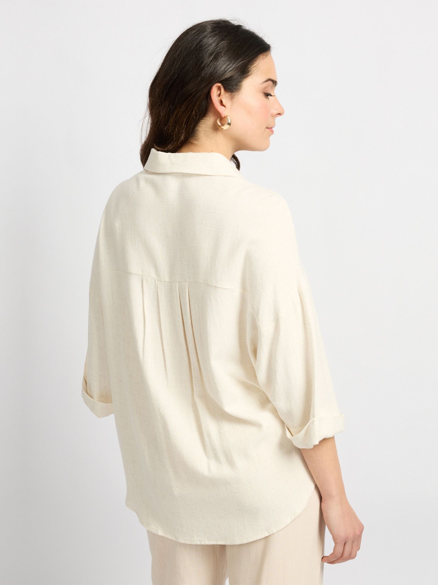 C&S The Label Blouse Lauren Beige 00083326-5200