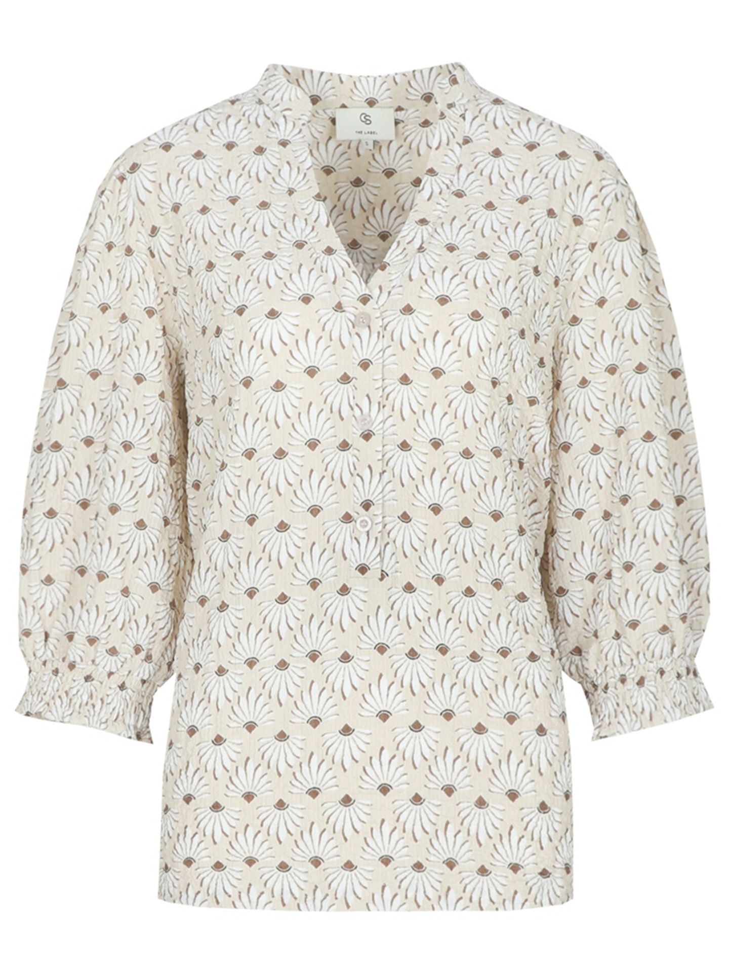 C&S The Label Blouse Laila Beige 00083327-5200