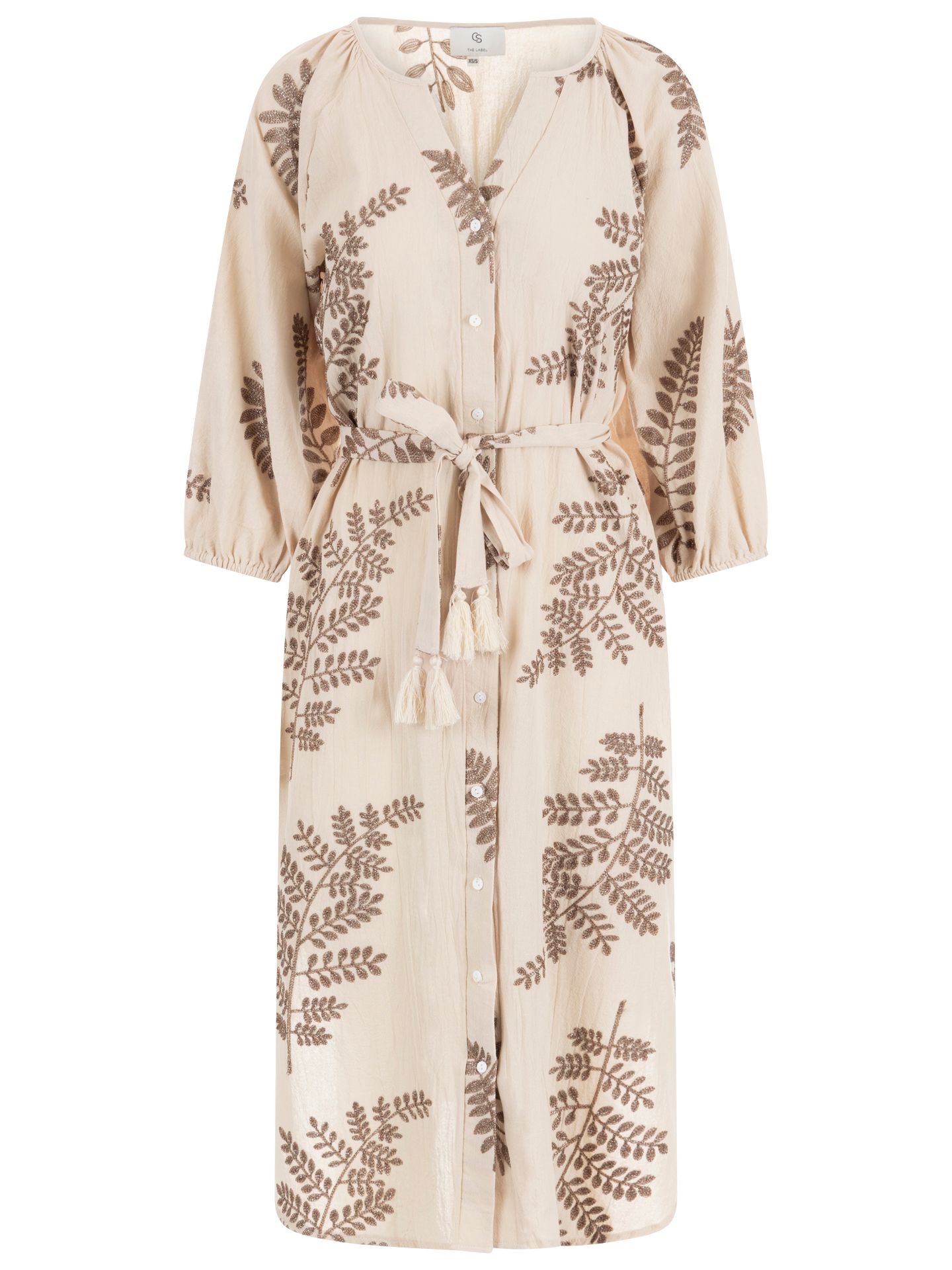 C&S The Label Jurk Dacia Beige 00083329-5200