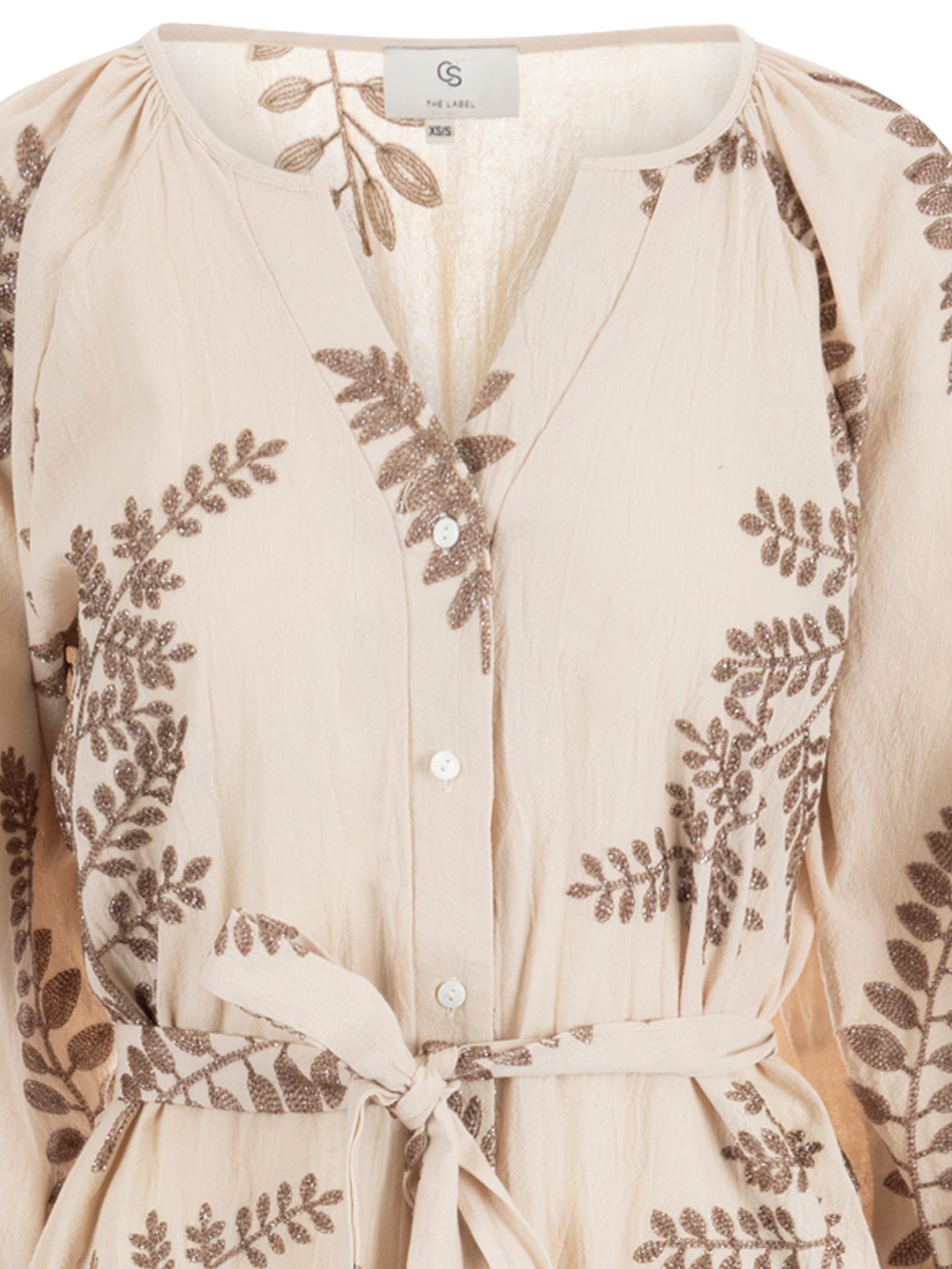 C&S The Label Jurk Dacia Beige 00083329-5200