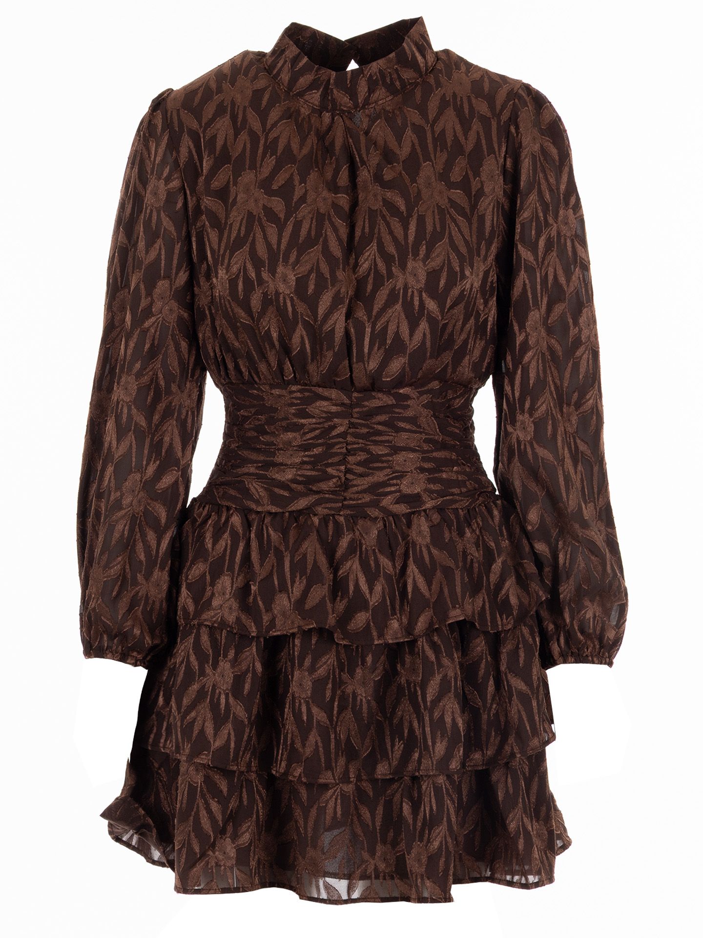 Flamant Rose Jurk Nikki Bruin 2900079863026