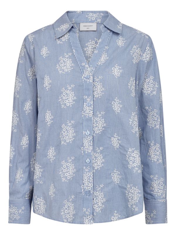 Freequent Blouse Lela Blauw 2900079886025