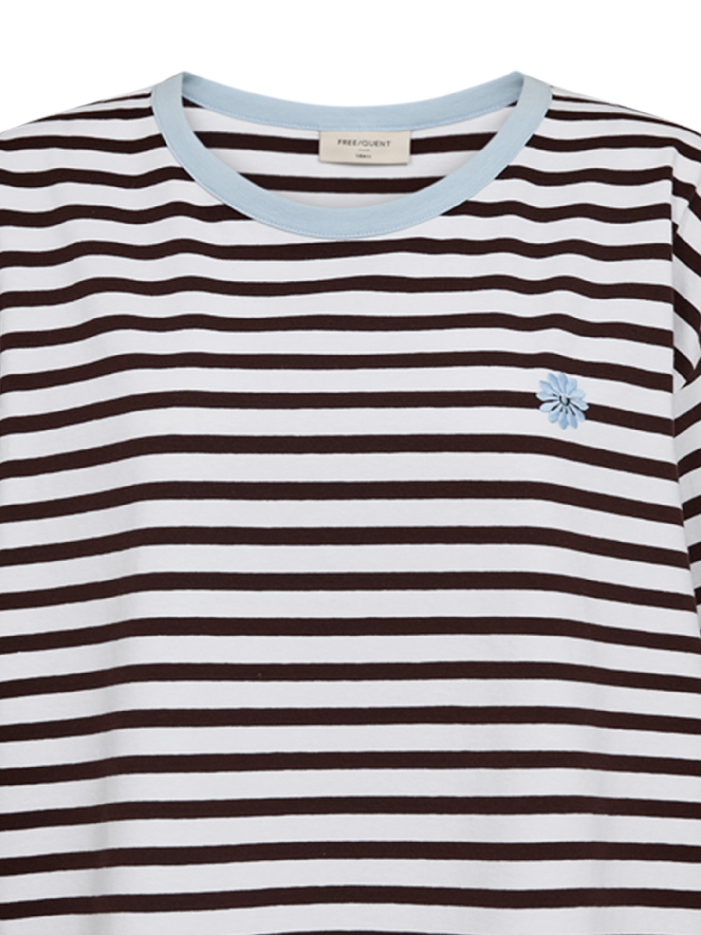 Freequent T-shirt Fenjal Bruin - Schijvens Mode