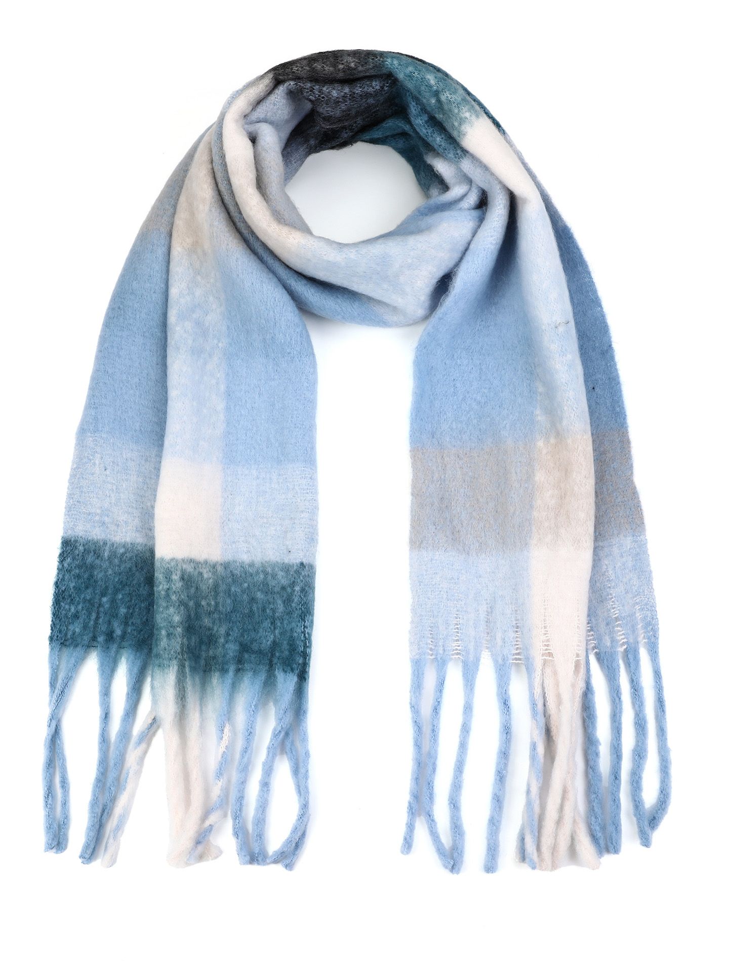 Schijvens mode Sjaal Jasmine Blauw 2900079953017