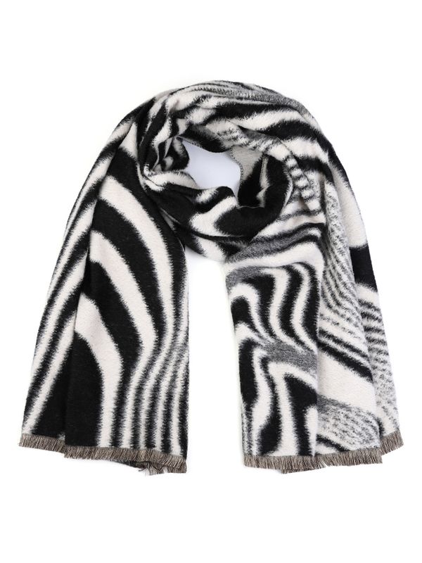 Schijvens mode Sjaal Sita Zwart-wit 2900079956018