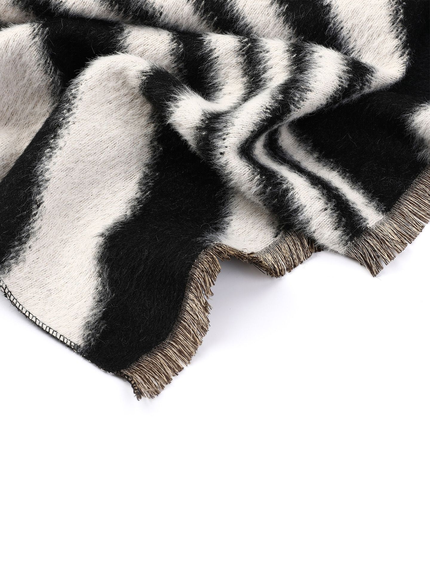 Schijvens mode Sjaal Sita Zwart-wit 00083406-7900