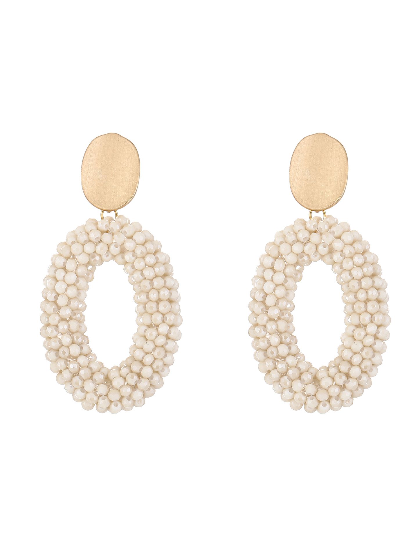 Schijvens mode Oorbel Jalissa Beige 00083418-5200