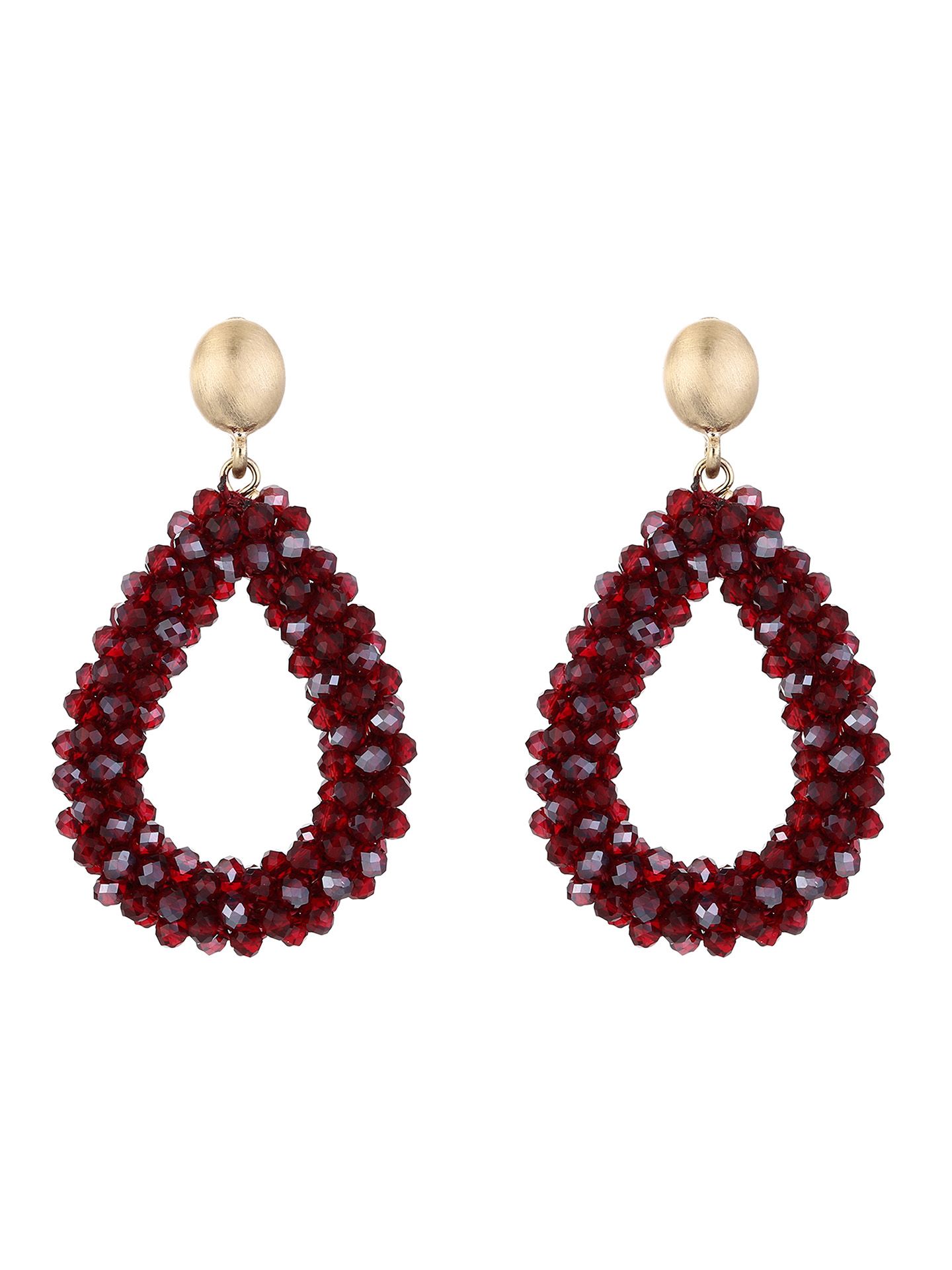 Schijvens mode Oorbel Jackie Rood 00083419-4800 Schijvens mode Oorbel Jackie Rood 00083419-4800