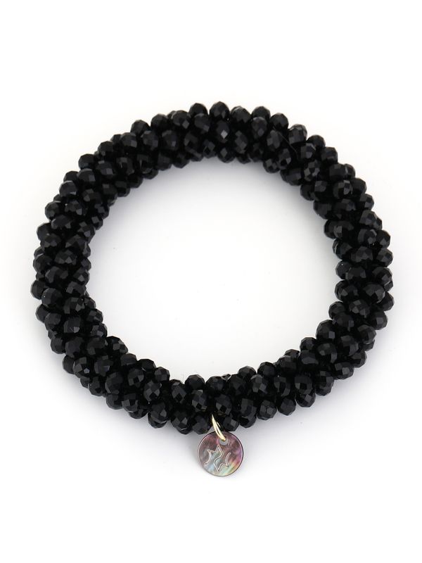 Schijvens mode Armband Jaclyn Zwart 2900079985018