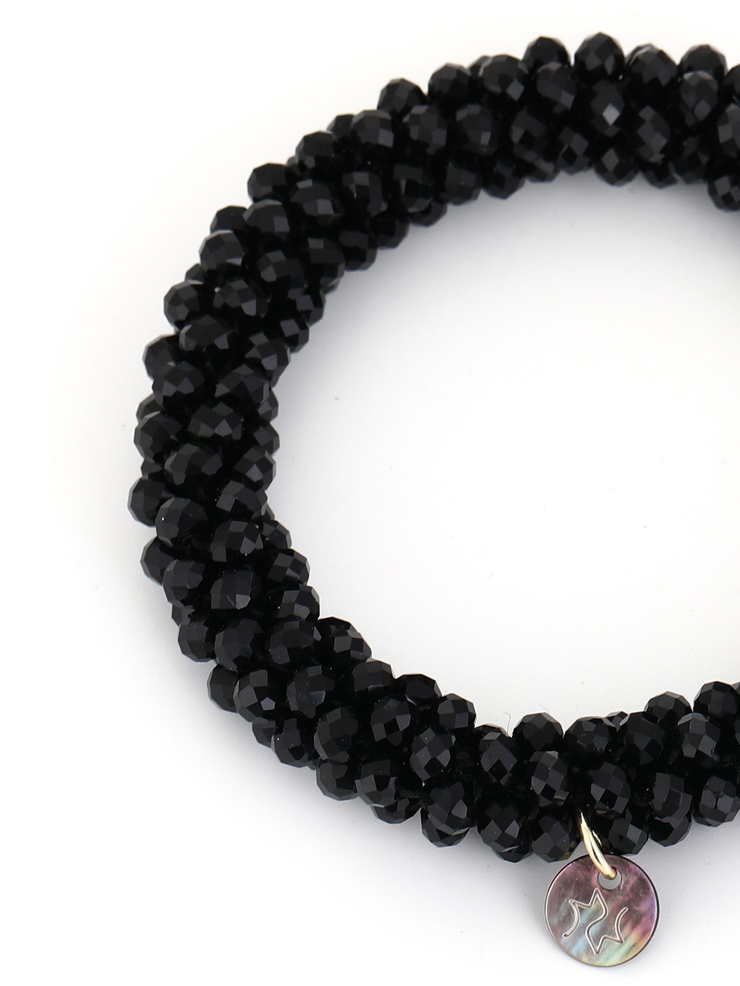 Schijvens mode Armband Jaclyn Zwart 00083425-7500