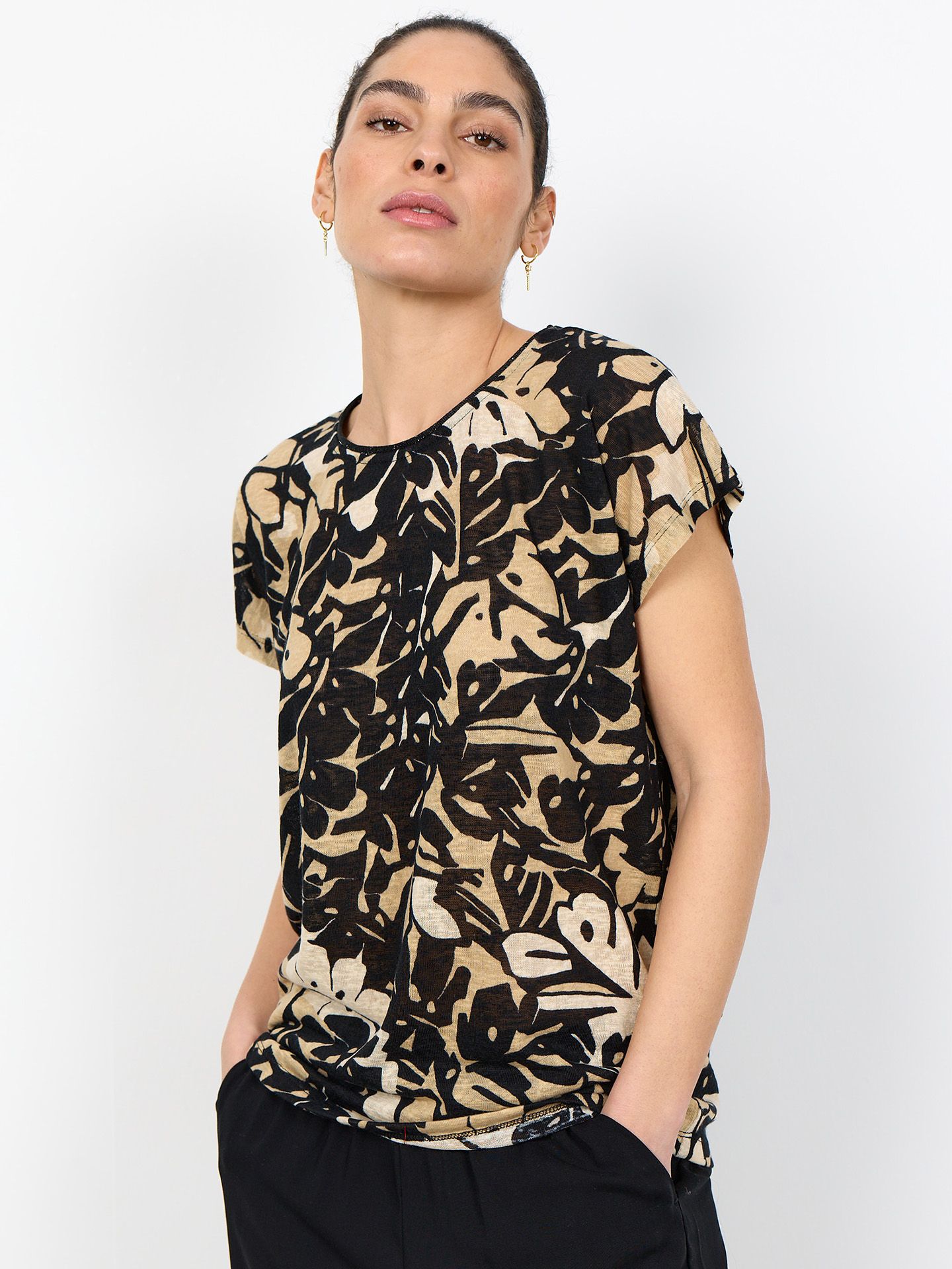 Soyaconcept T-shirt Aretha Zwart 00083491-7500