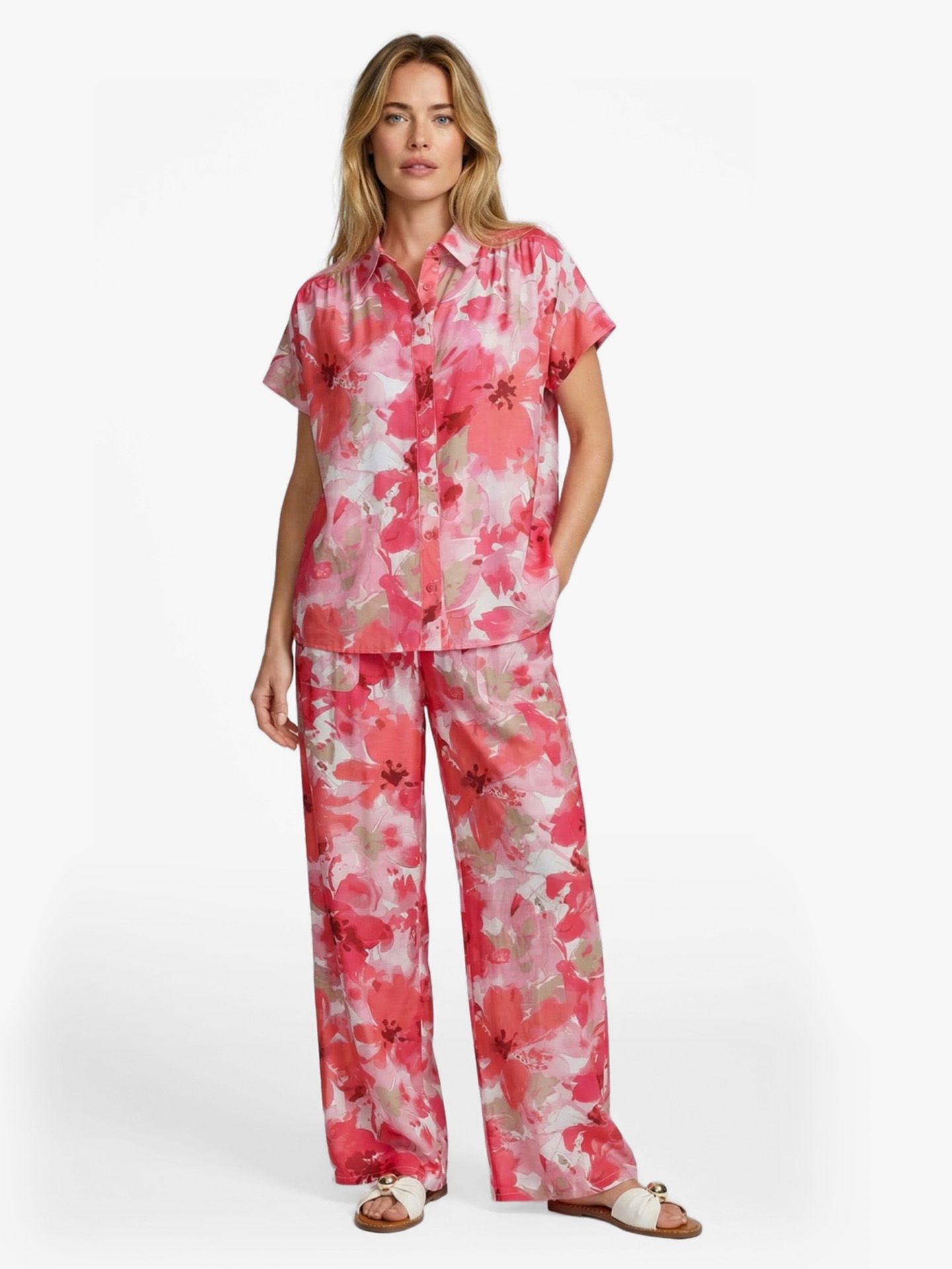 C&S The Label Blouse Lale Roze 00083508-4000