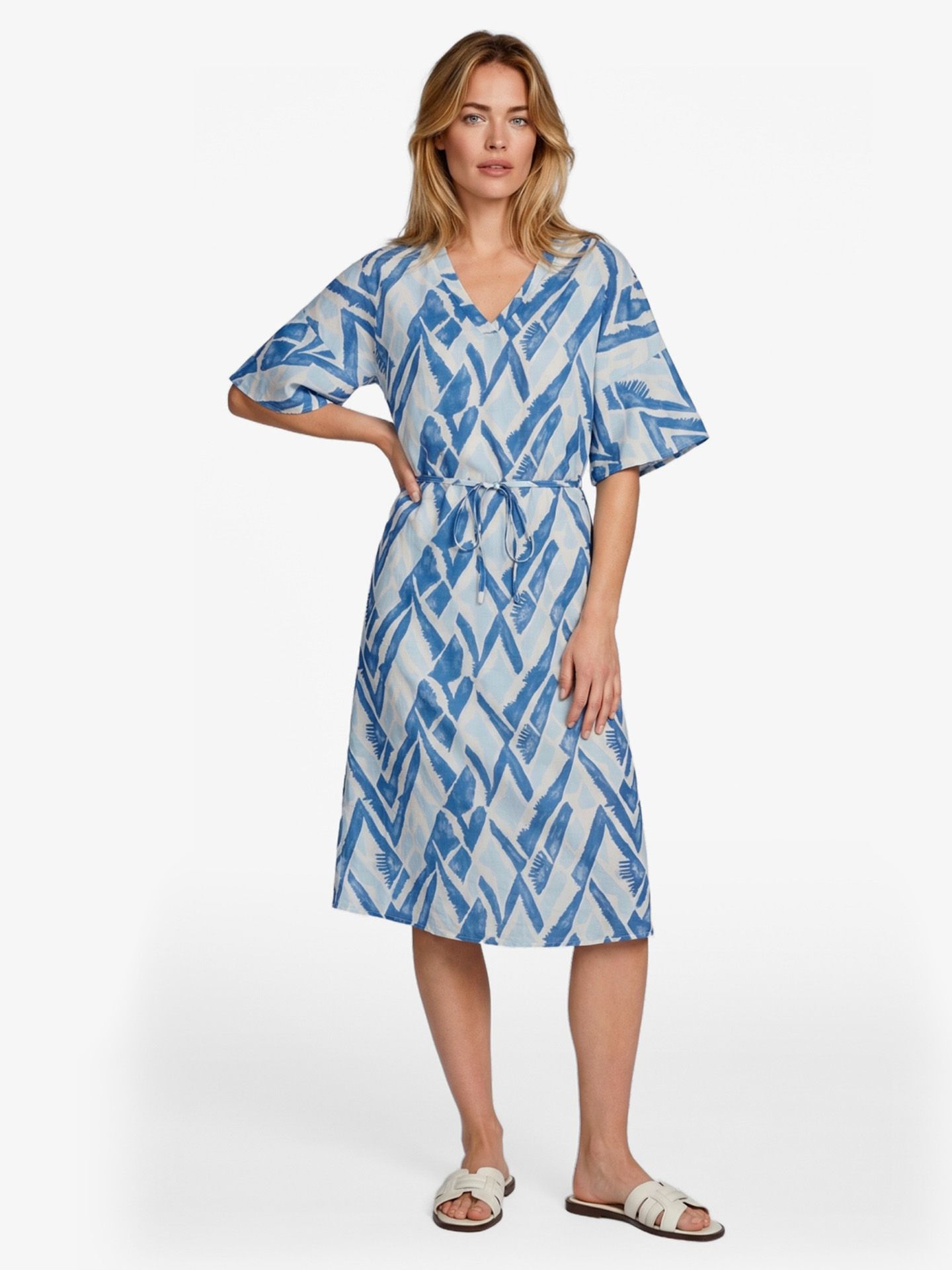 C&S The Label Jurk Dalma Blauw 00083513-1350