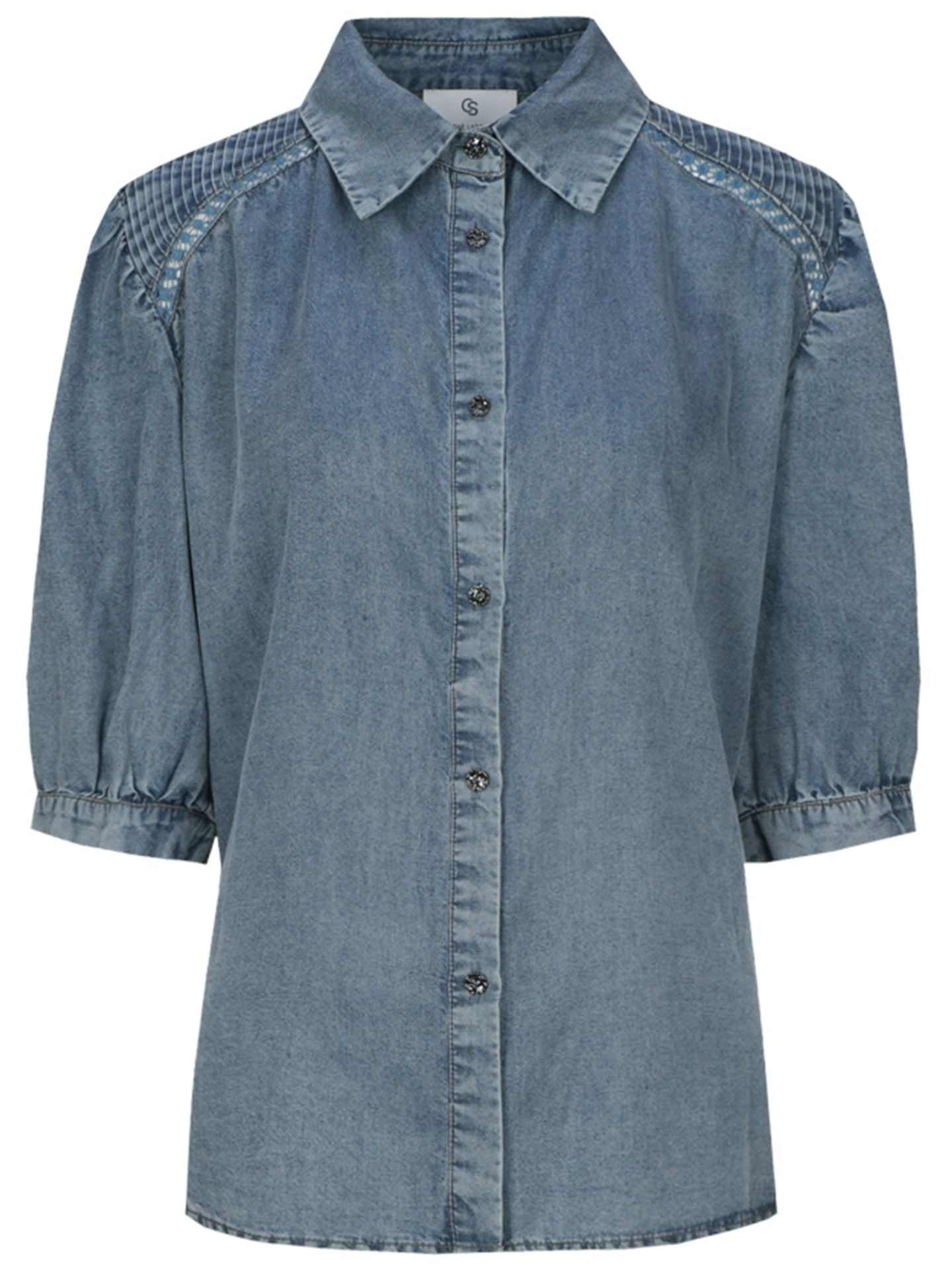 C&S The Label Blouse Laira Blauw 00083514-800